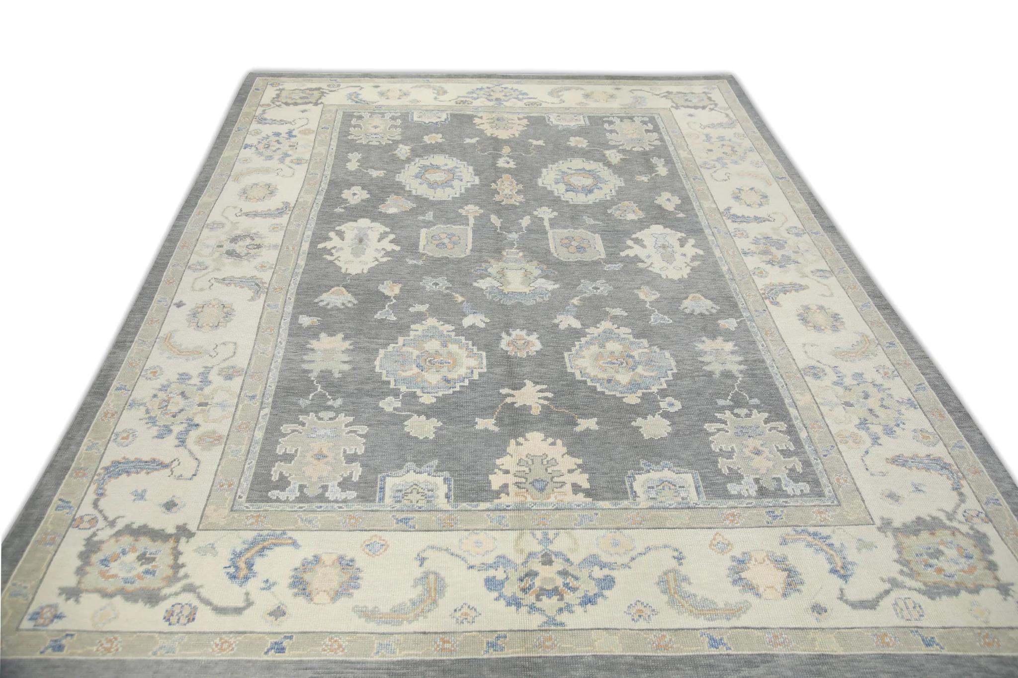 Oriental Hand Knotted Turkish Oushak Rug 9'2