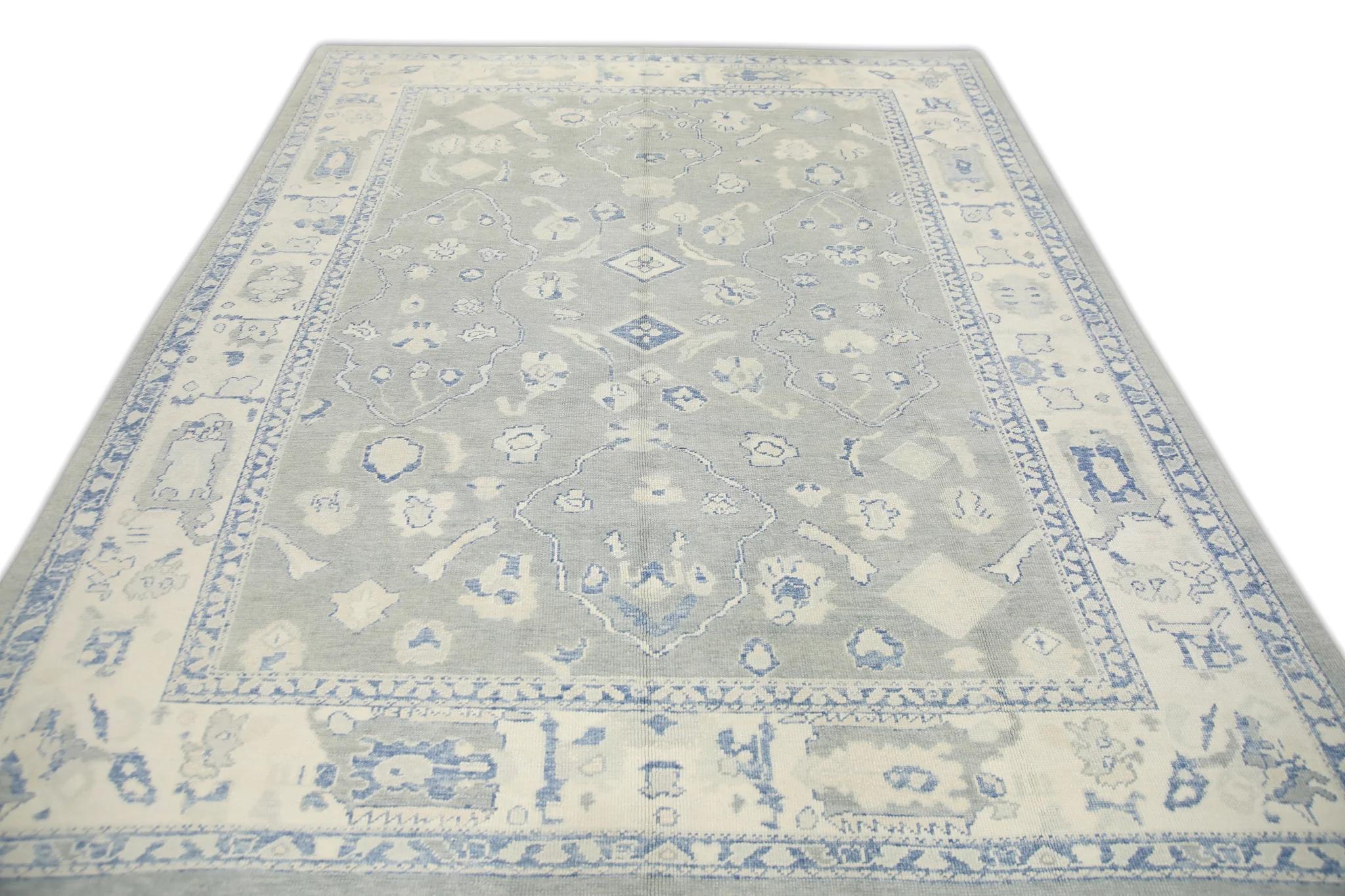 Oriental Hand Knotted Turkish Oushak Rug 9'3