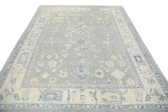 Oriental Hand Knotted Turkish Oushak Rug  9'3" x 12'1" #7219