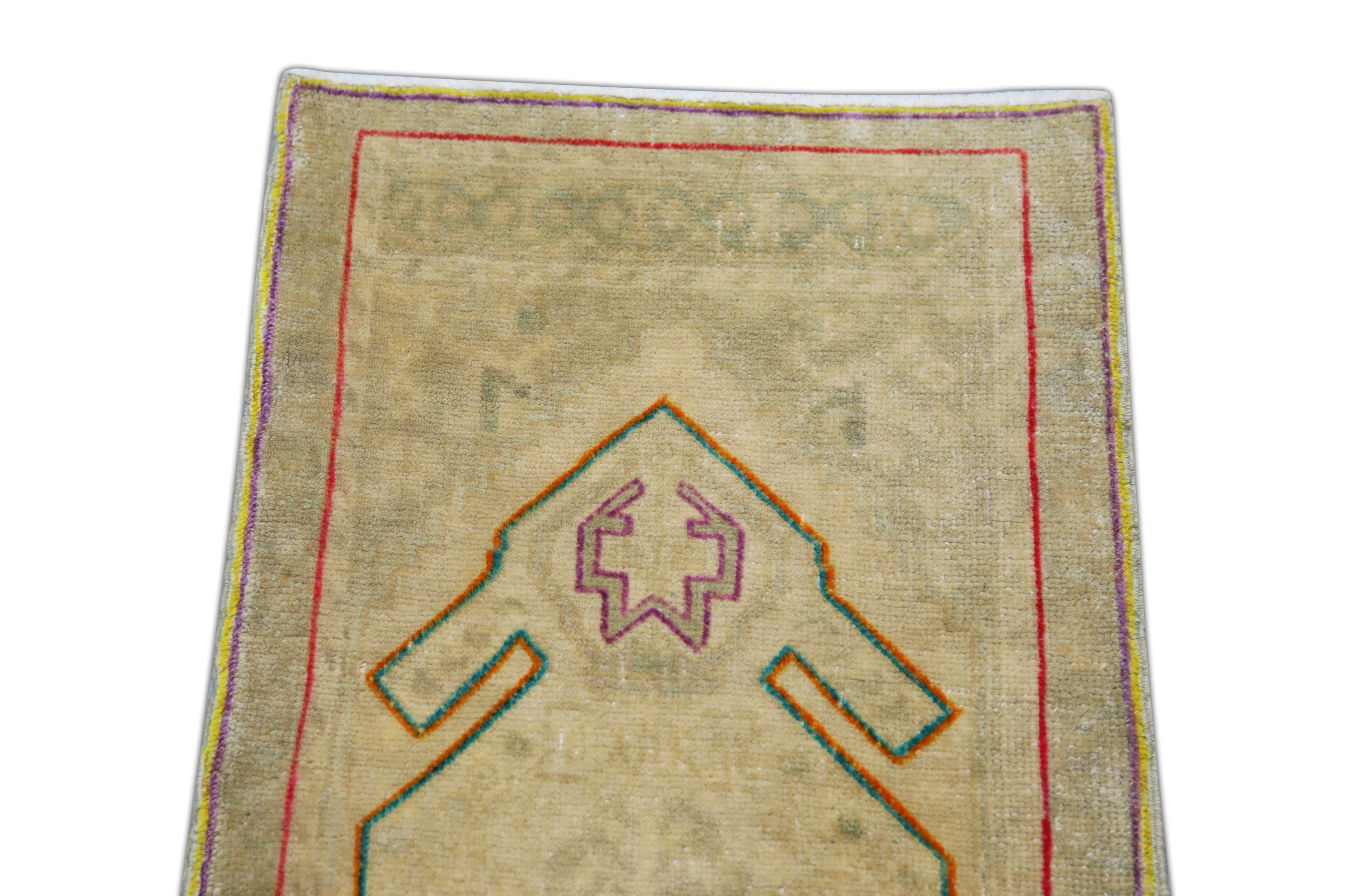 Orientalischer handgeknüpfter türkischer Teppich 1'5