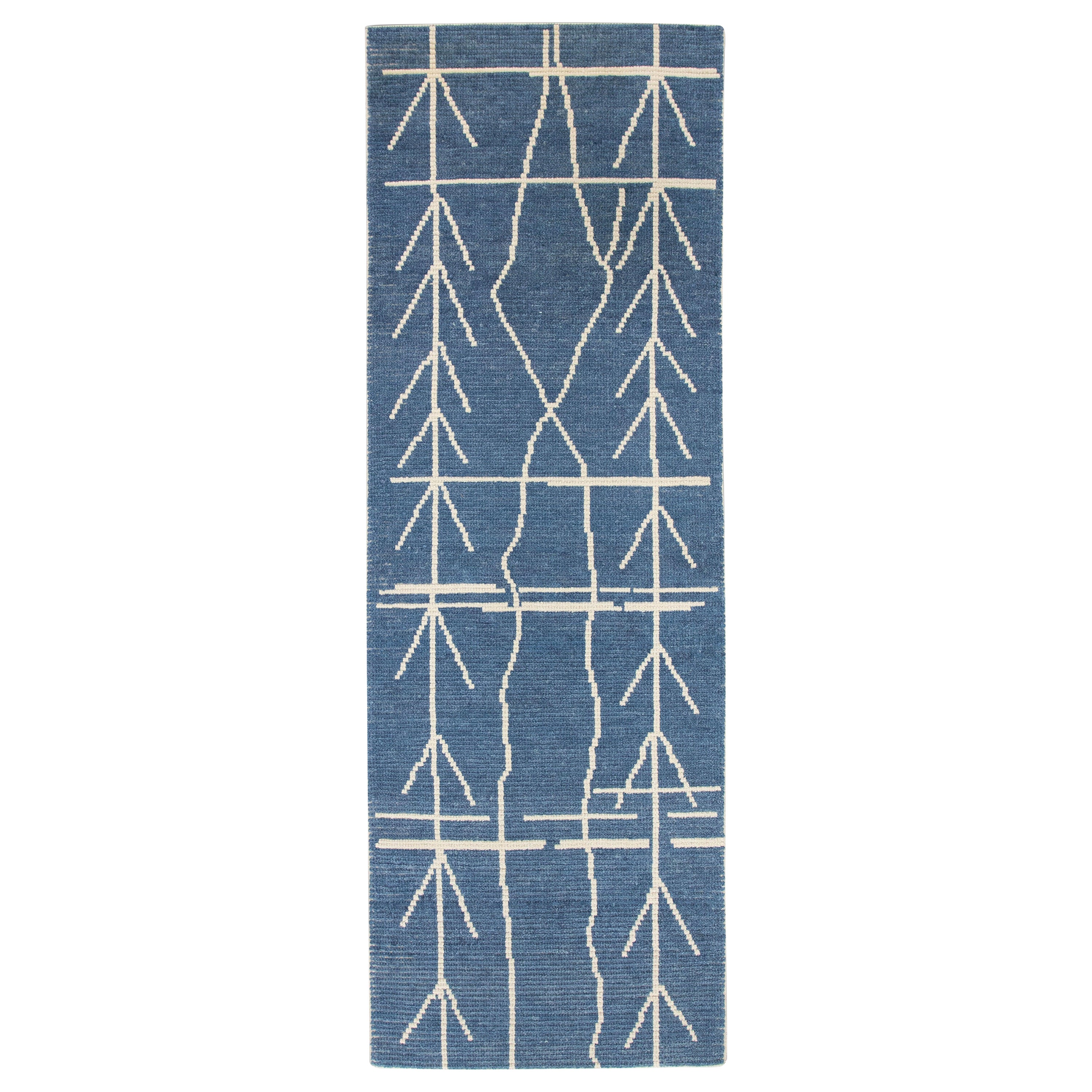 Alfombra Oriental Tulu Turca Anudada a Mano 2'10" x 8'4" #6916