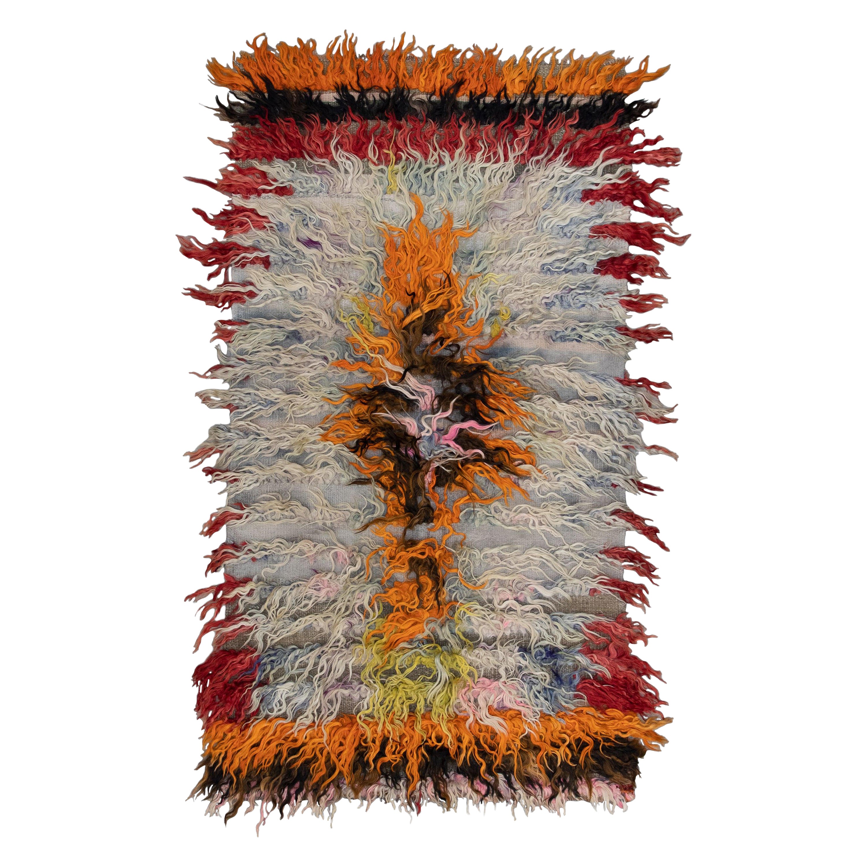 Oriental Hand Knots Rugs Turkish Tulu 3' x 5'7" #288