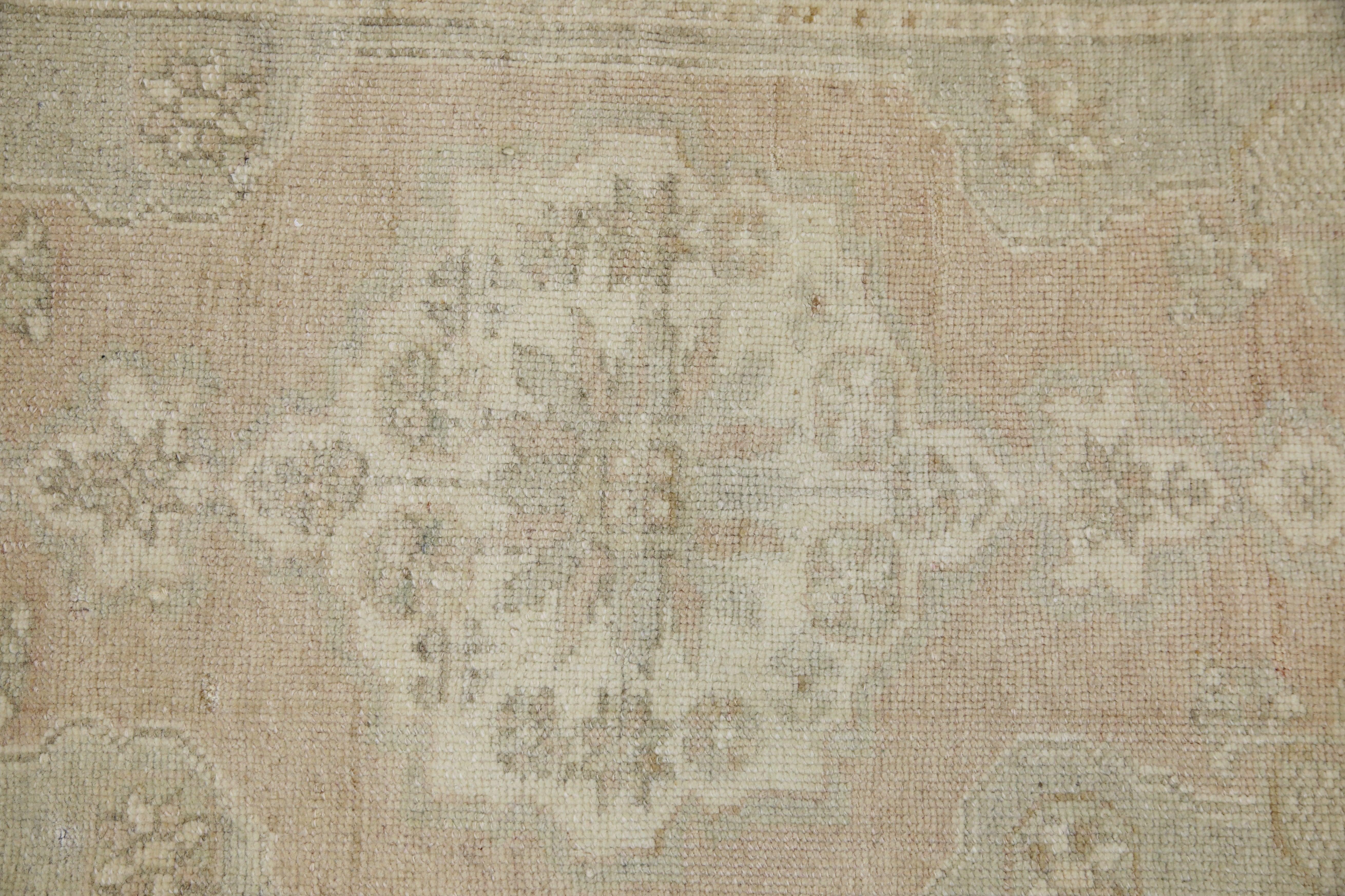 Oriental Hand Knotted Vintage Turkish Mini Rug 1'1