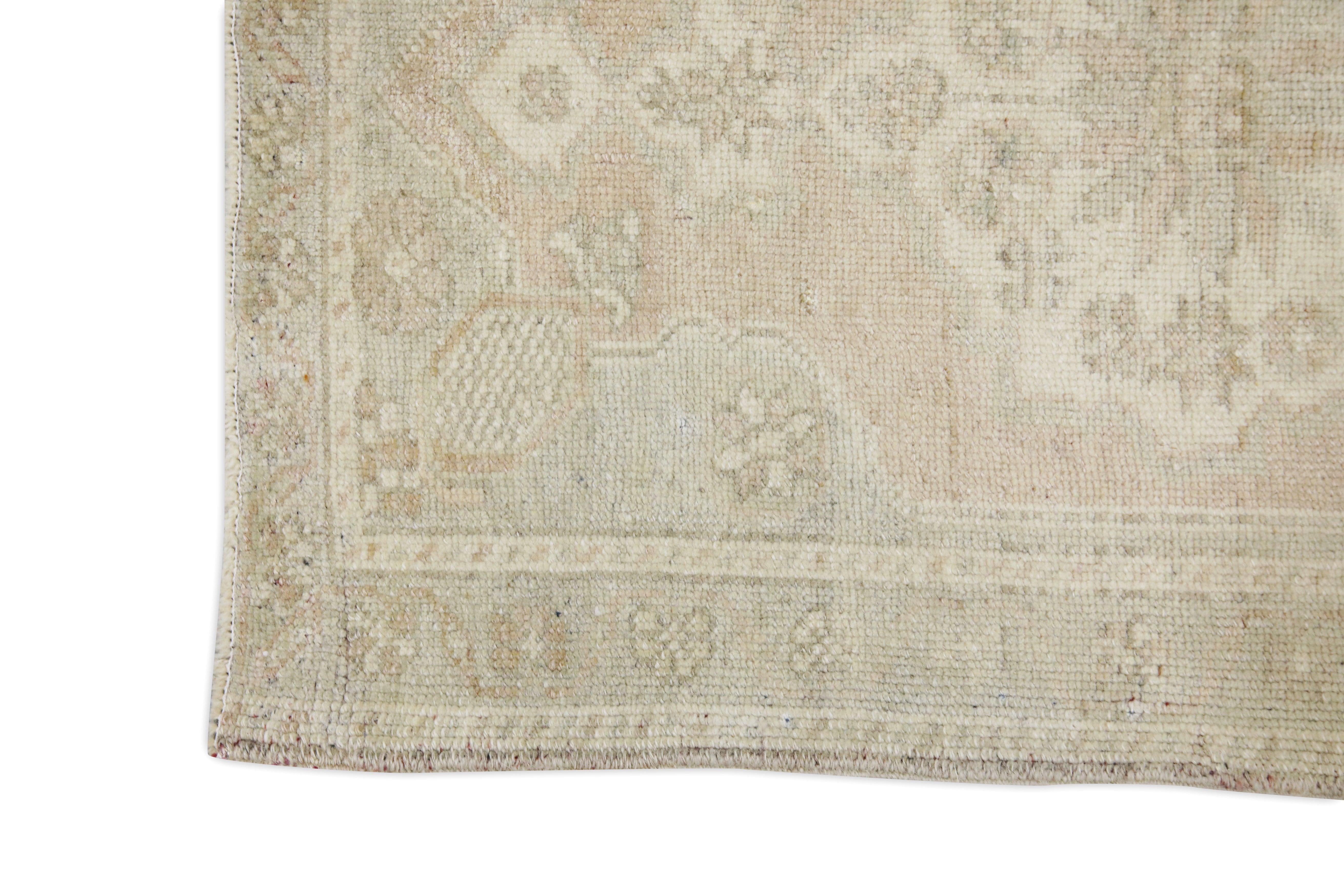 Turc Mini tapis turc vintage noué à la main 1'1