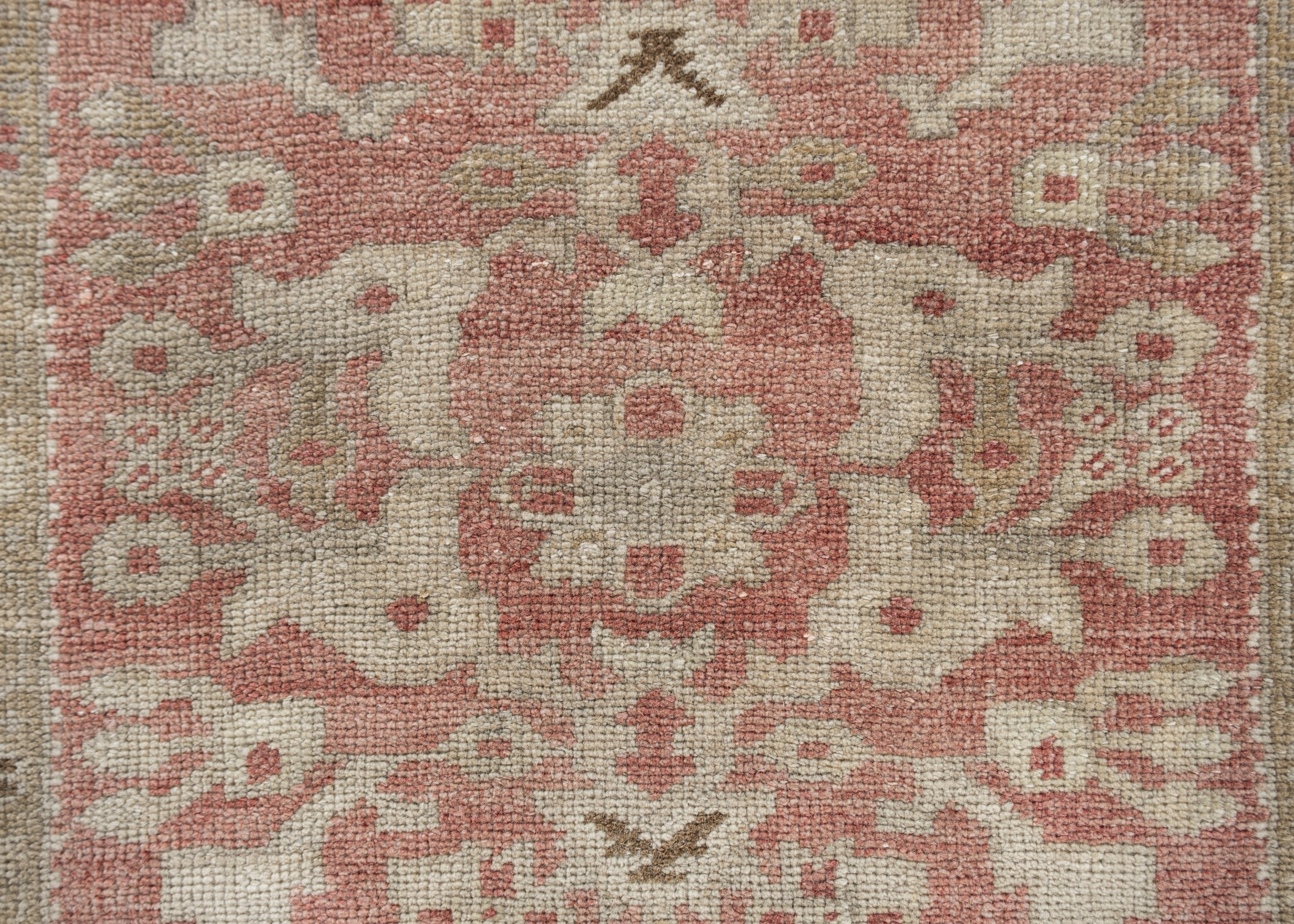 Oushak Rug Oriental Hand Knotted Turkish Oushak 7'7