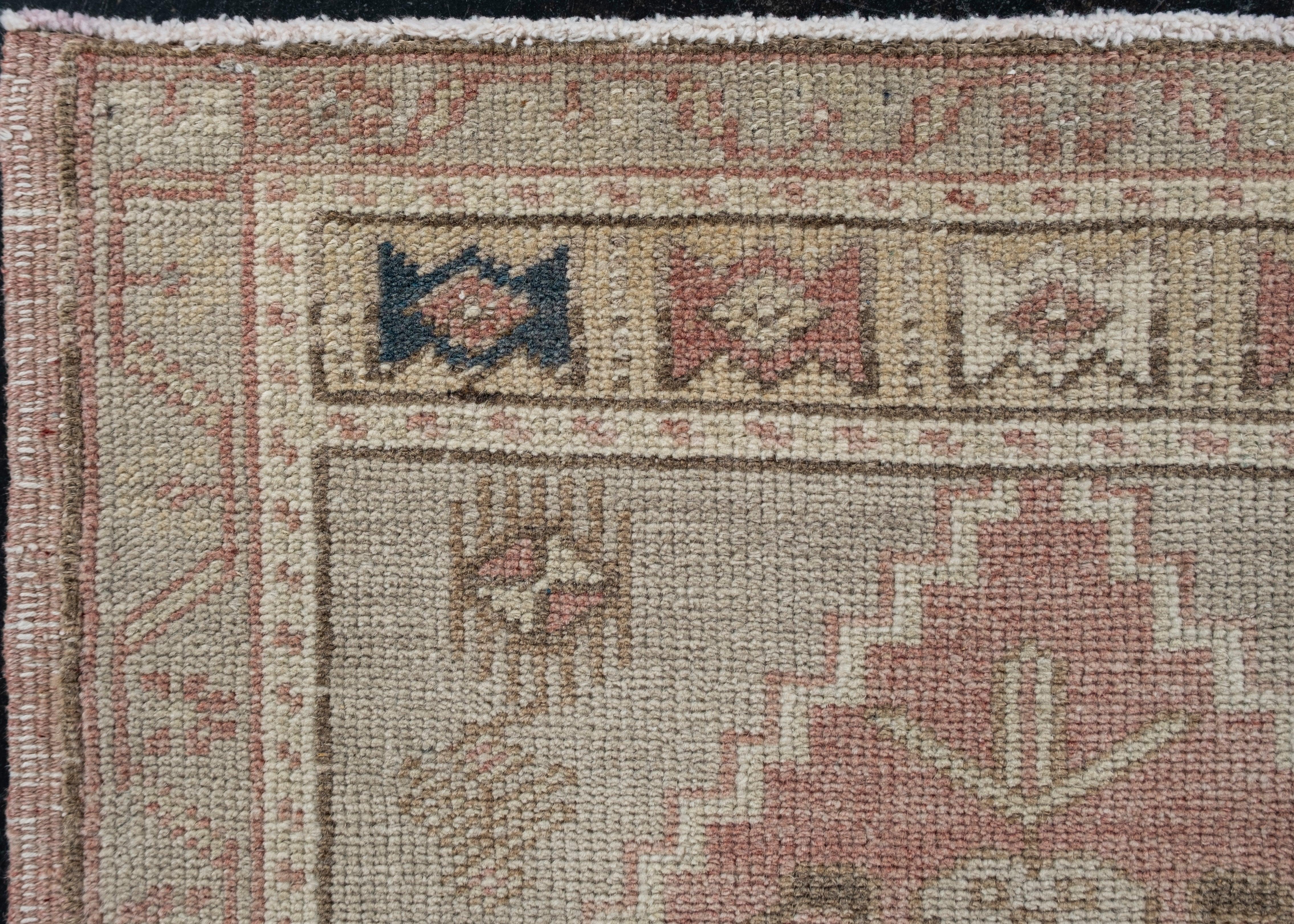 Oushak Rug Oriental Hand Knotted Turkish Oushak 3'1