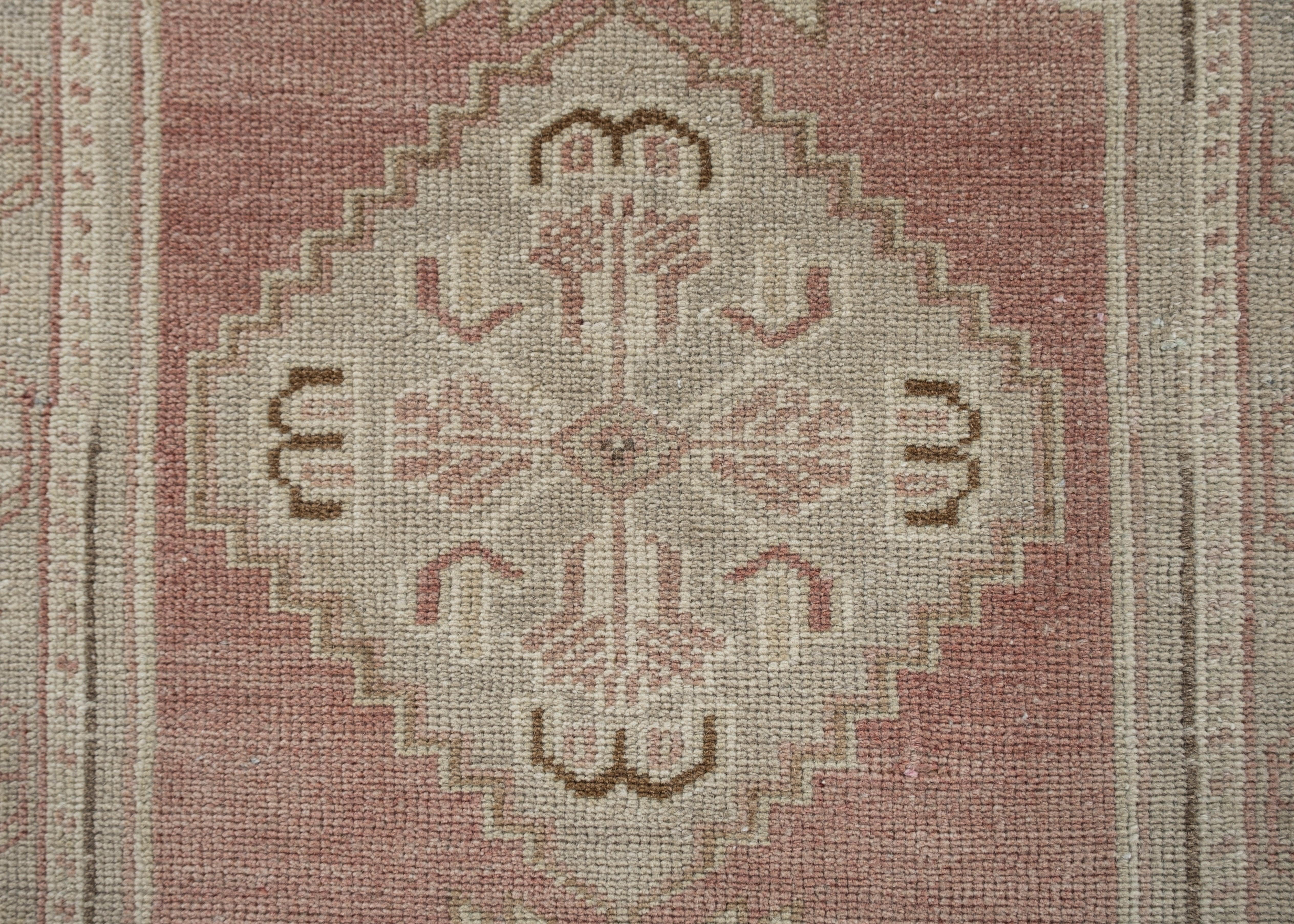 Turc Mini tapis turc vintage noué à la main 1'10