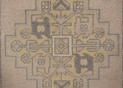 Oriental Hand Knotted Vintage Turkish Mini Rug 1'10" x 3'10" #10272