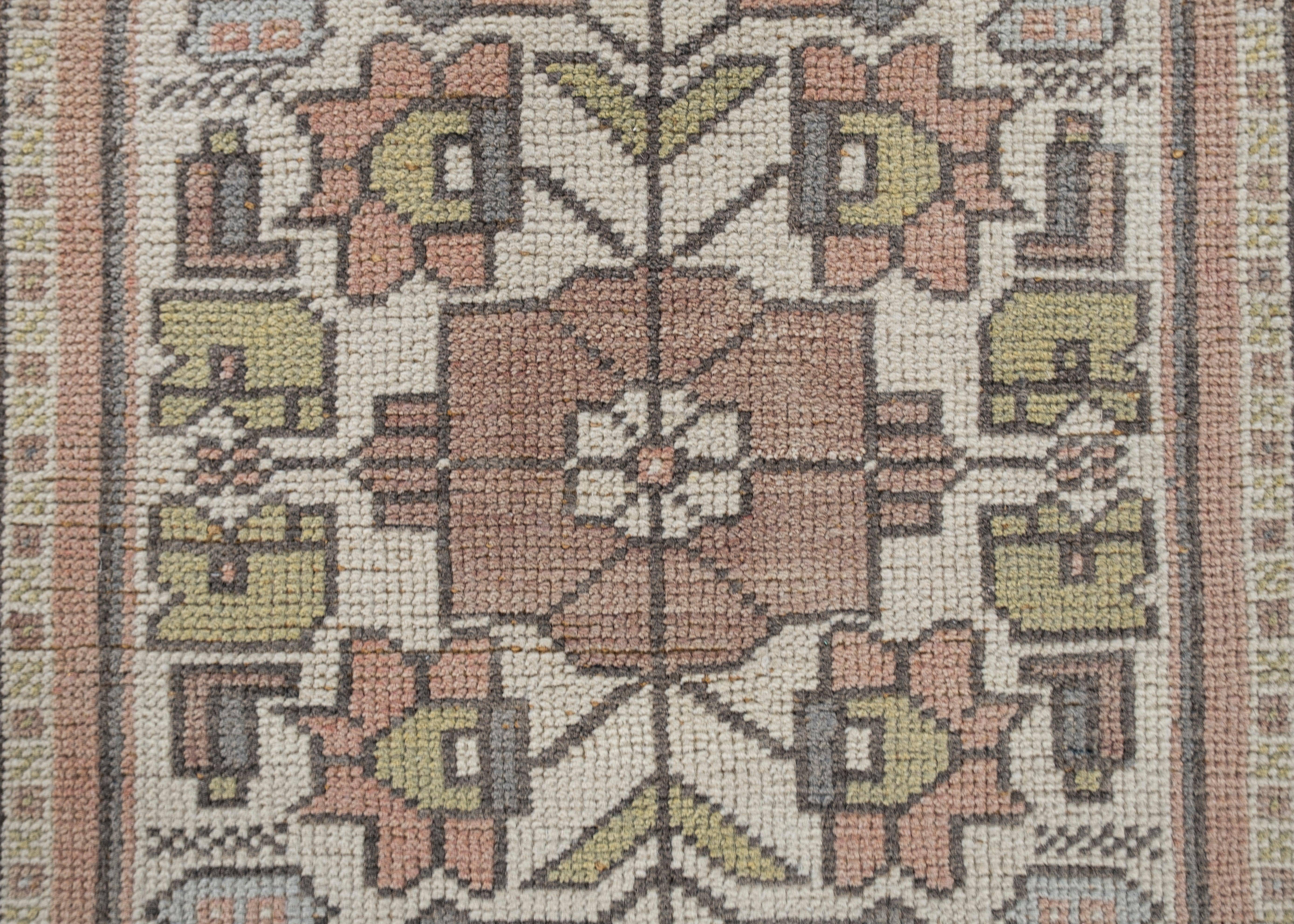 Oushak Rug Oriental Hand Knotted Turkish Oushak 6'9