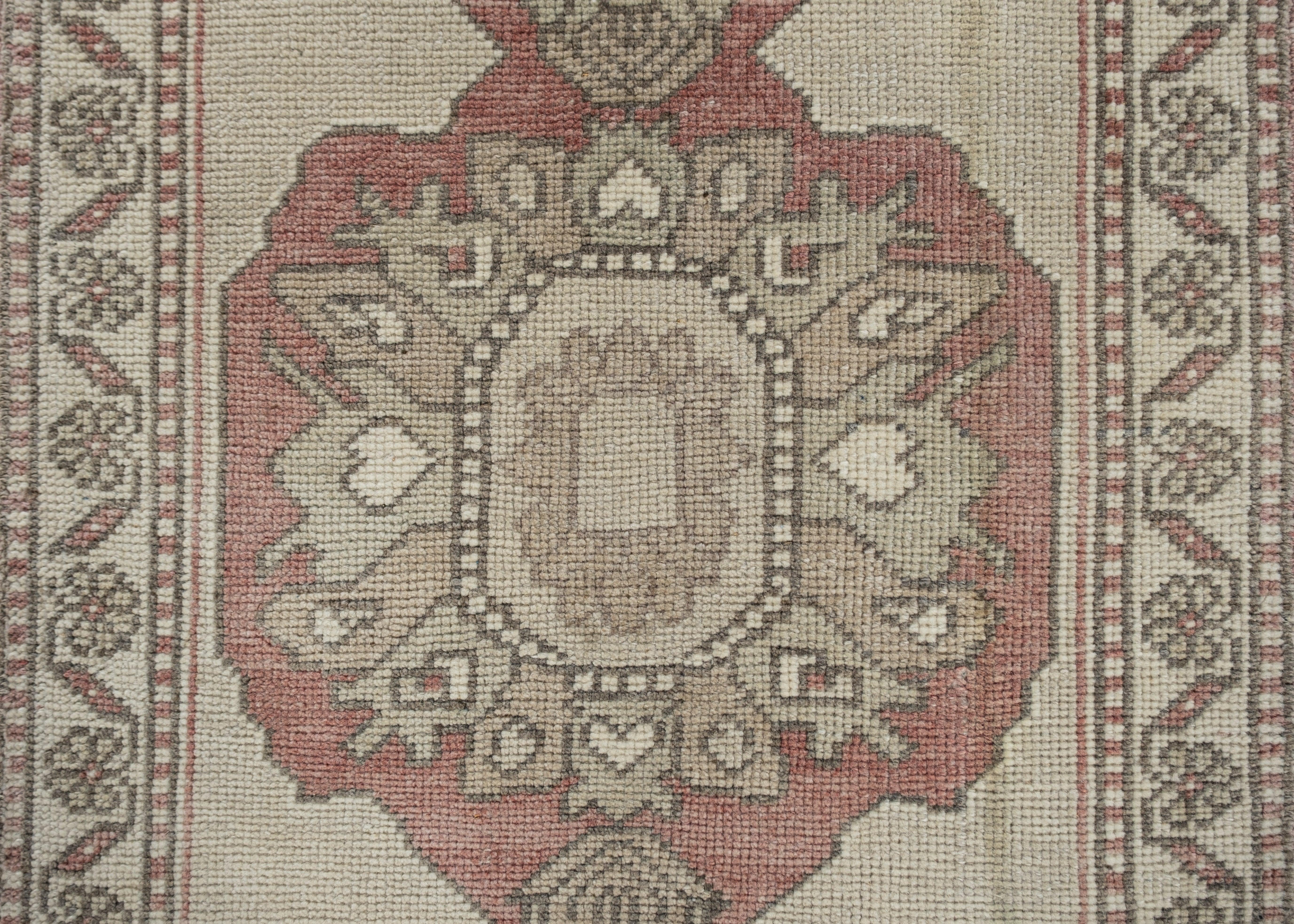 Oushak Rug Oriental Hand Knotted Turkish Oushak 4' x 5'11