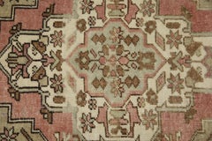 Oriental Hand Knotted Vintage Turkish Mini Rug 1'11" x 3'7" #8527
