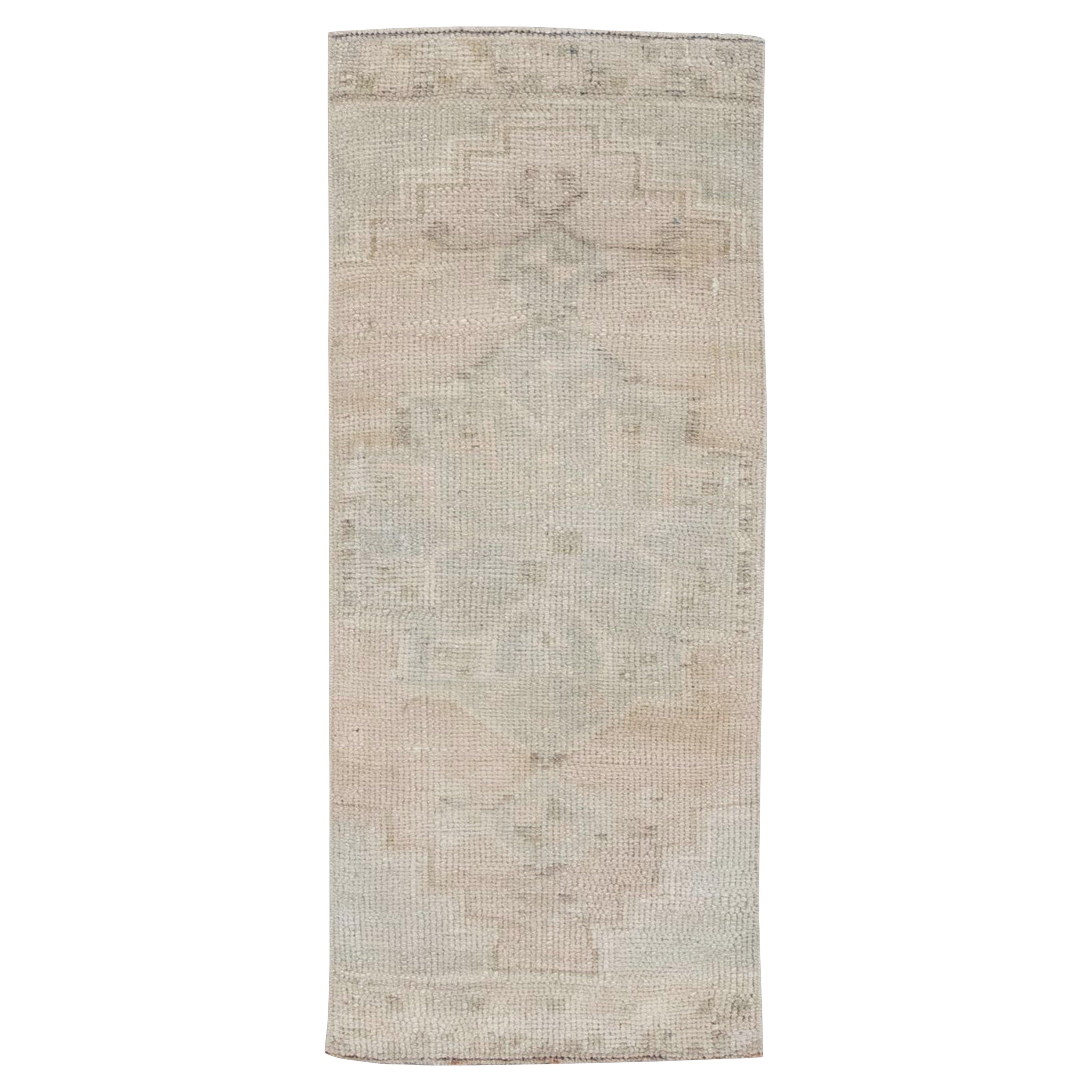 Orientalischer handgeknüpfter türkischer Vintage-Miniteppich 1'2" x 2'8" #03