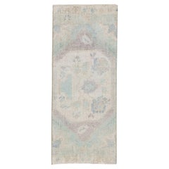 Oriental Hand Knotted Vintage Turkish Mini Rug 1'3" x 2'9" #04