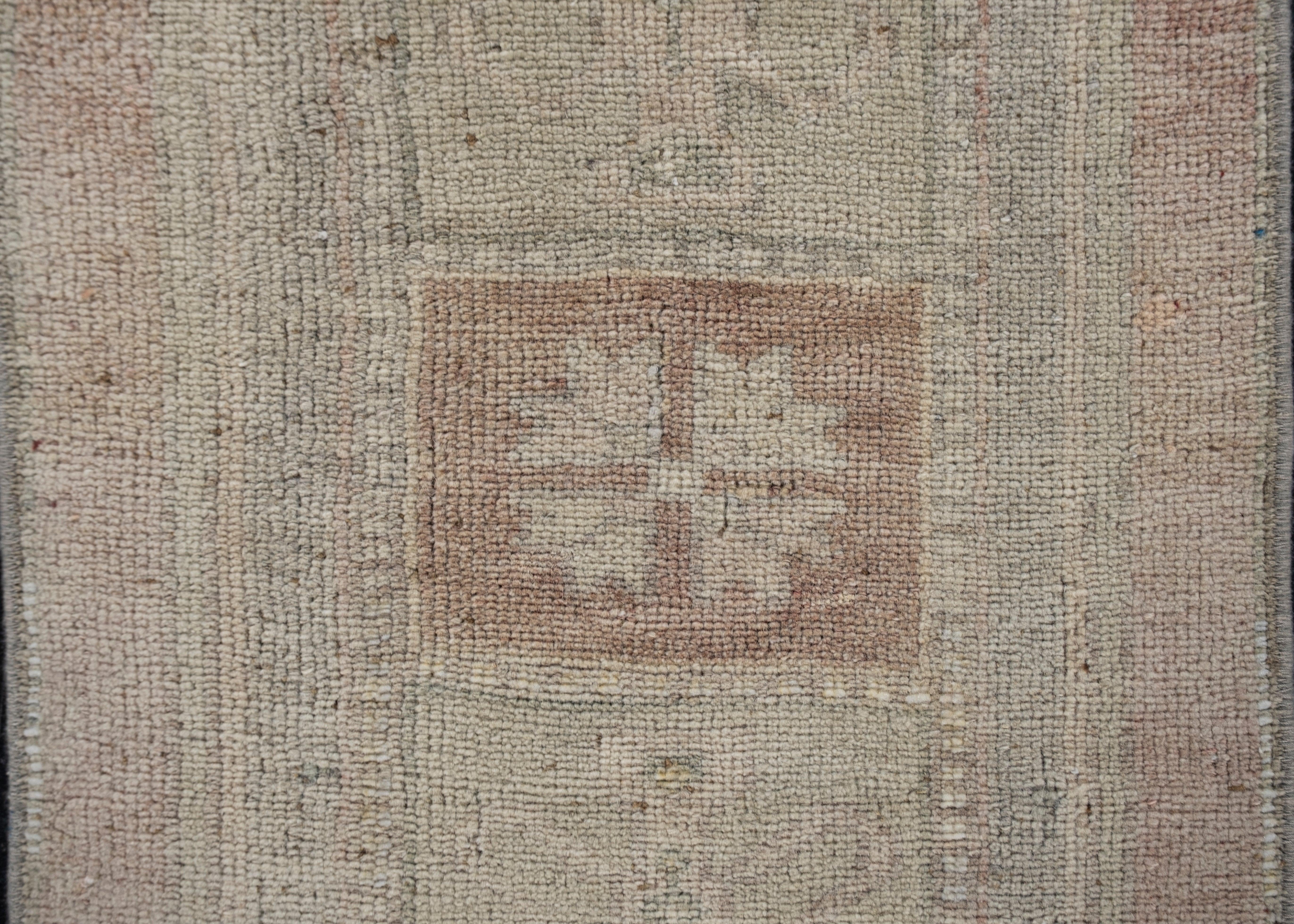 Oushak Rug Oriental Hand Knotted Turkish Oushak 3'5