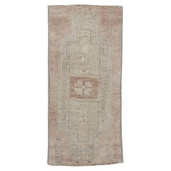 Oriental Hand Knotted Vintage Turkish Mini Rug 1'4" x 2'11" #10608