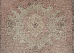 Oriental Hand Knotted Vintage Turkish Mini Rug 1'5" x 3' #10156