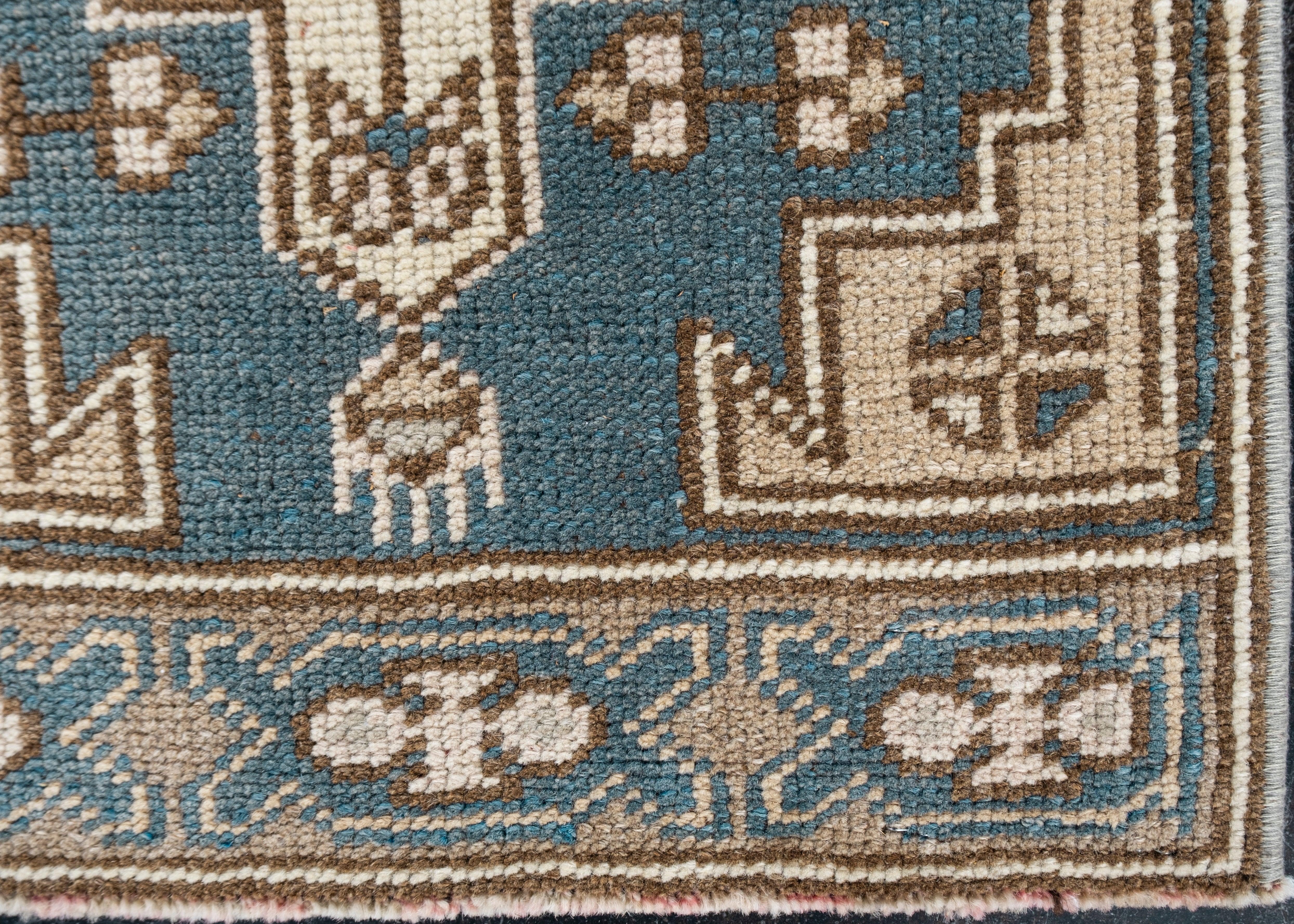 Noué à la main Mini tapis turc vintage noué à la main 1'5