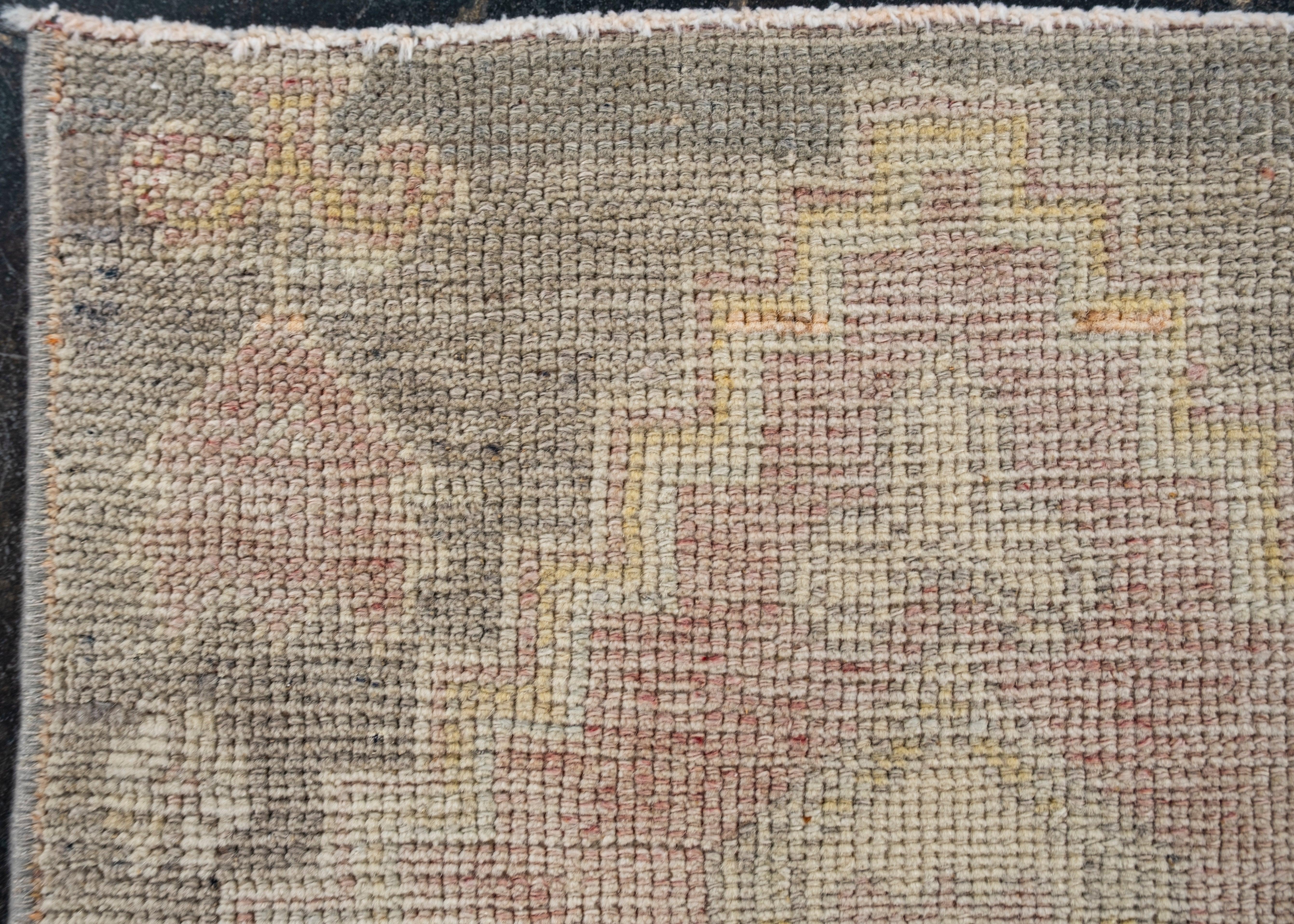 Orientalischer handgeknüpfter türkischer Vintage-Miniteppich 1'6