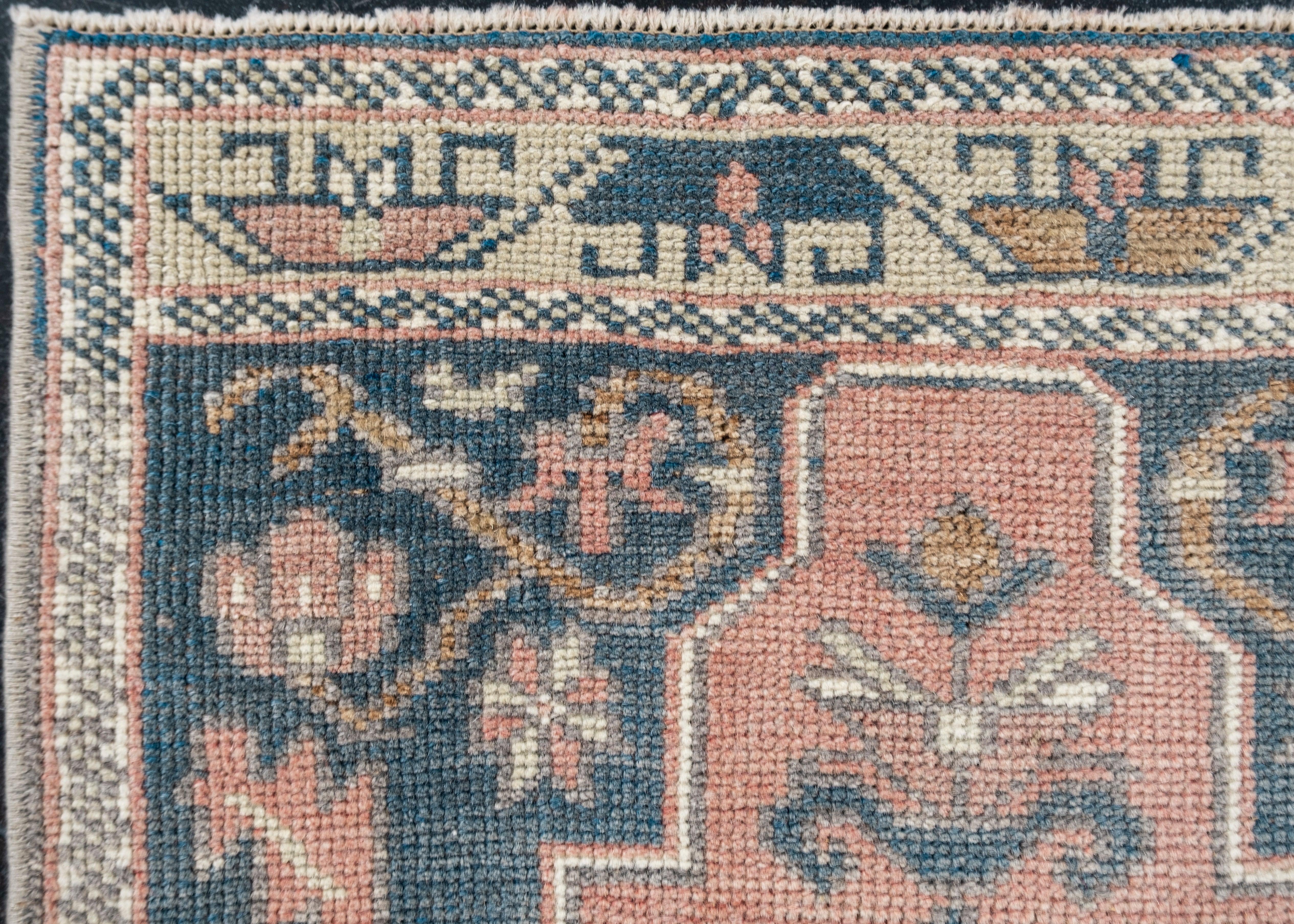 Oushak Rug Oriental Hand Knotted Turkish Oushak 6'9