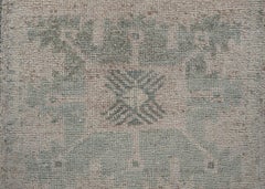 Oriental Hand Knotted Vintage Turkish Mini Rug 1'6" x 3'6" #10563