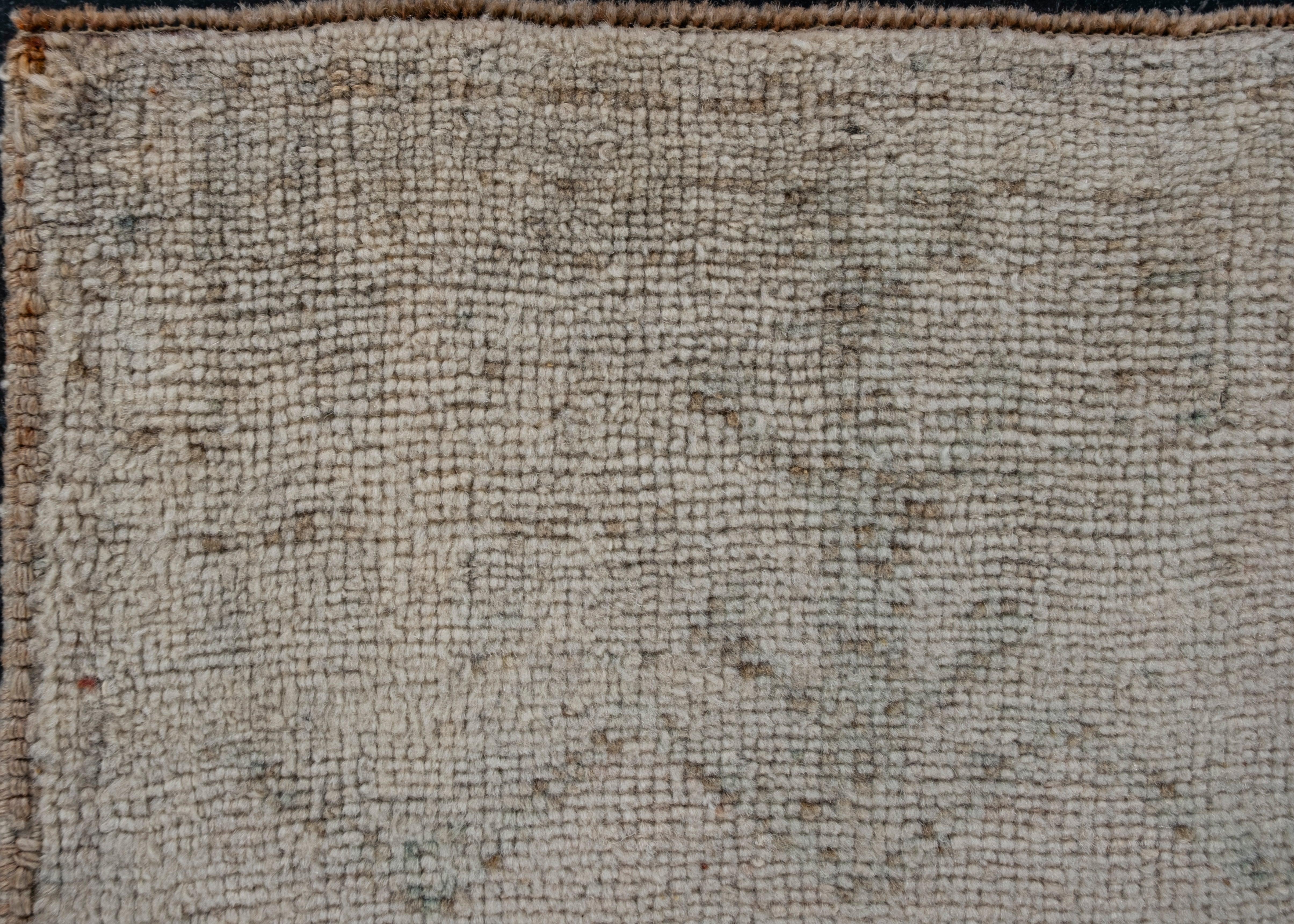 Mini Alfombra Turca Vintage Oriental Anudada a Mano 1'6