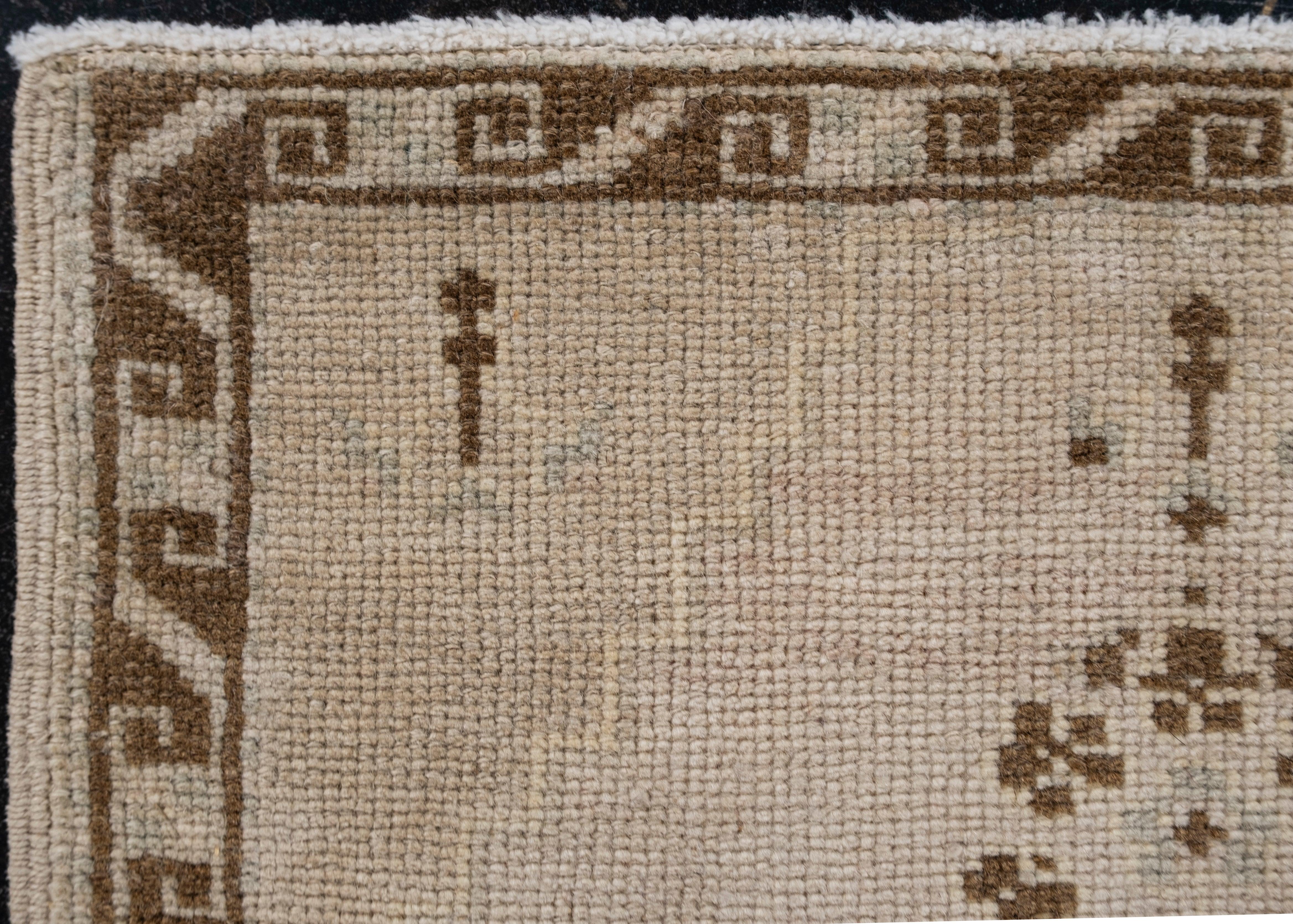 Orientalischer handgeknüpfter türkischer Vintage-Miniteppich 1'7