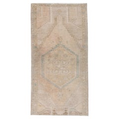 Orientalischer handgeknüpfter türkischer Vintage-Miniteppich 1'7" x 3'1" #110