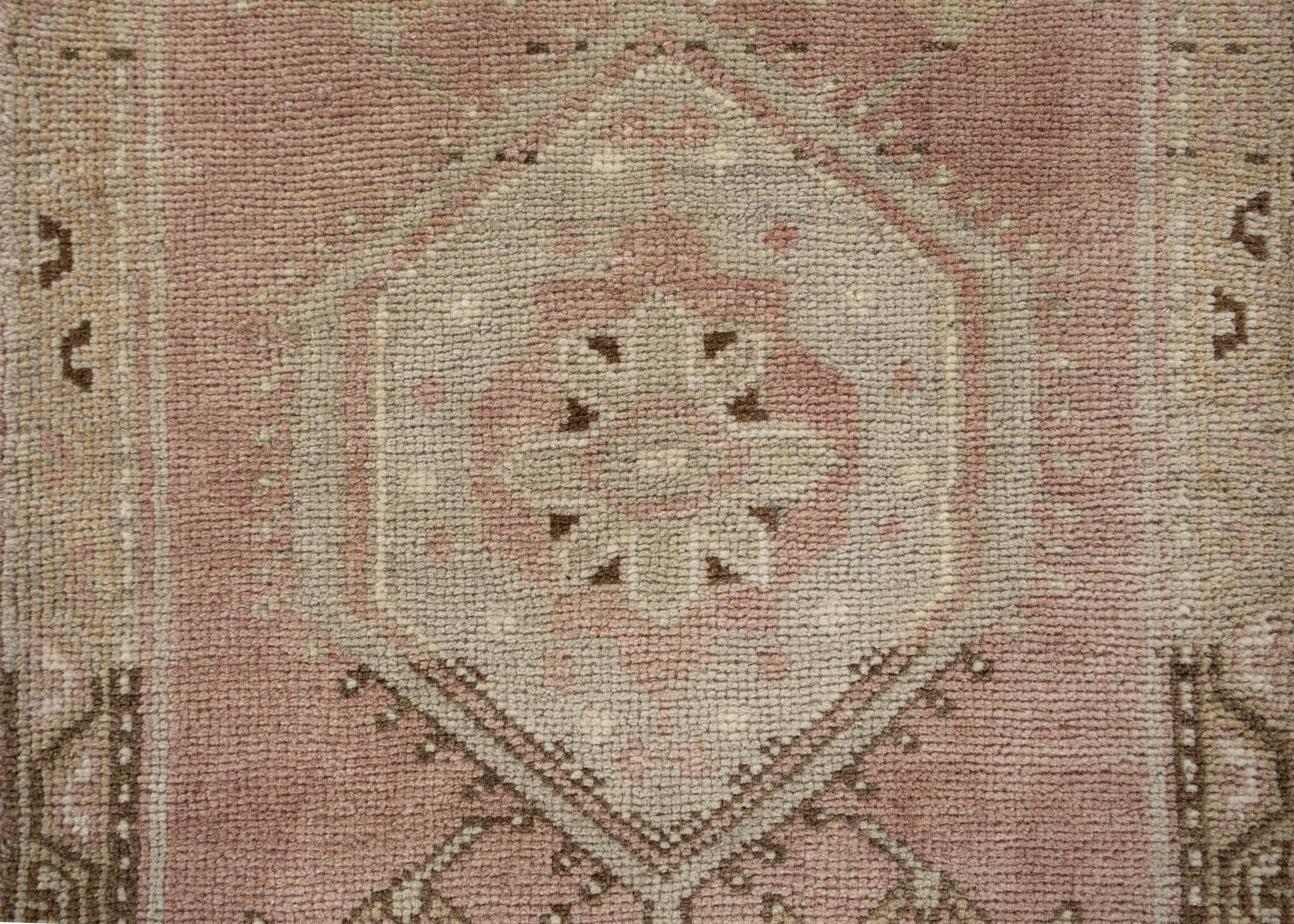 Oushak Rug Oriental Hand Knotted Turkish Oushak 3' x 7'8