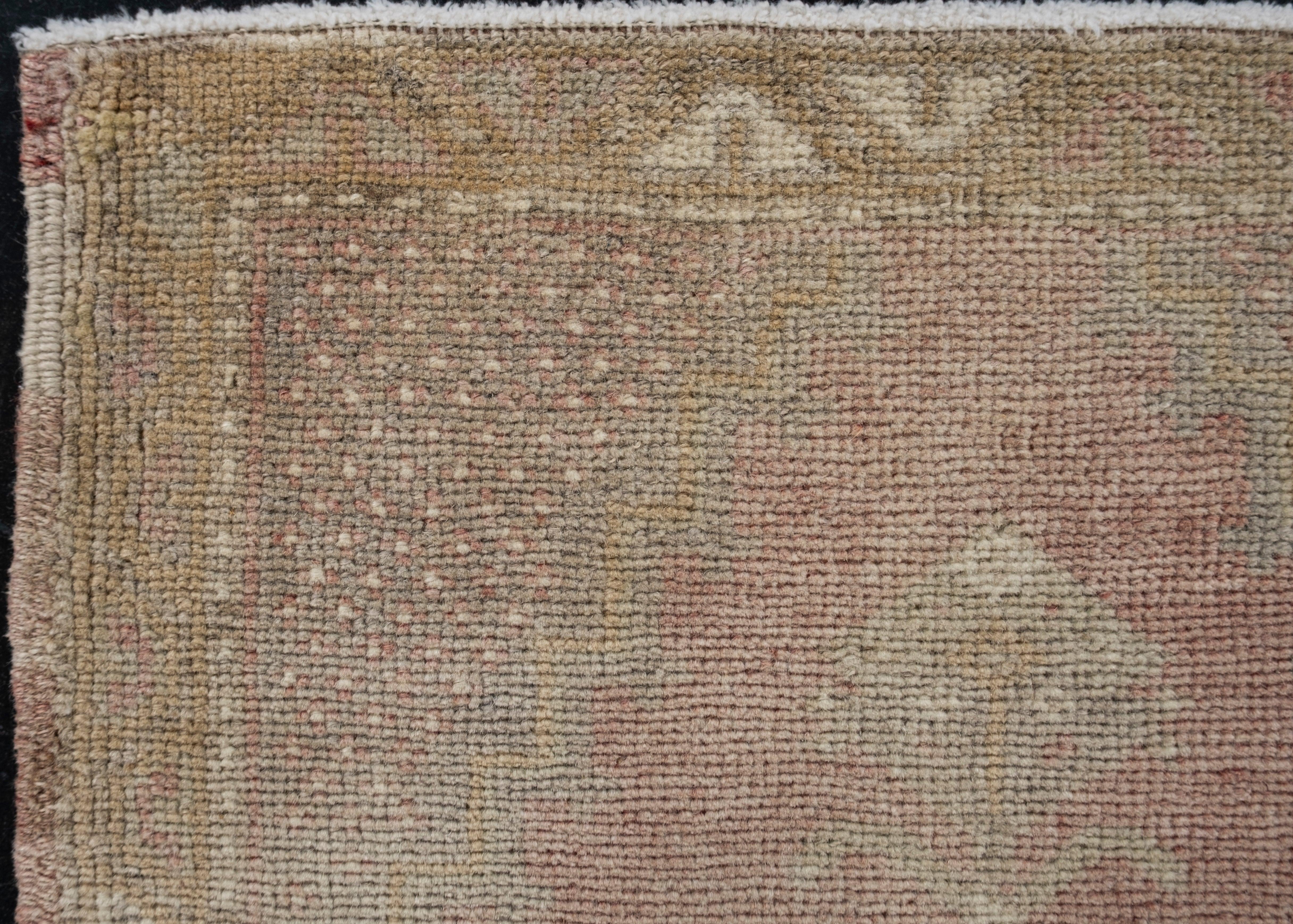 Oriental Hand Knotted Vintage Turkish Mini Rug 1'7