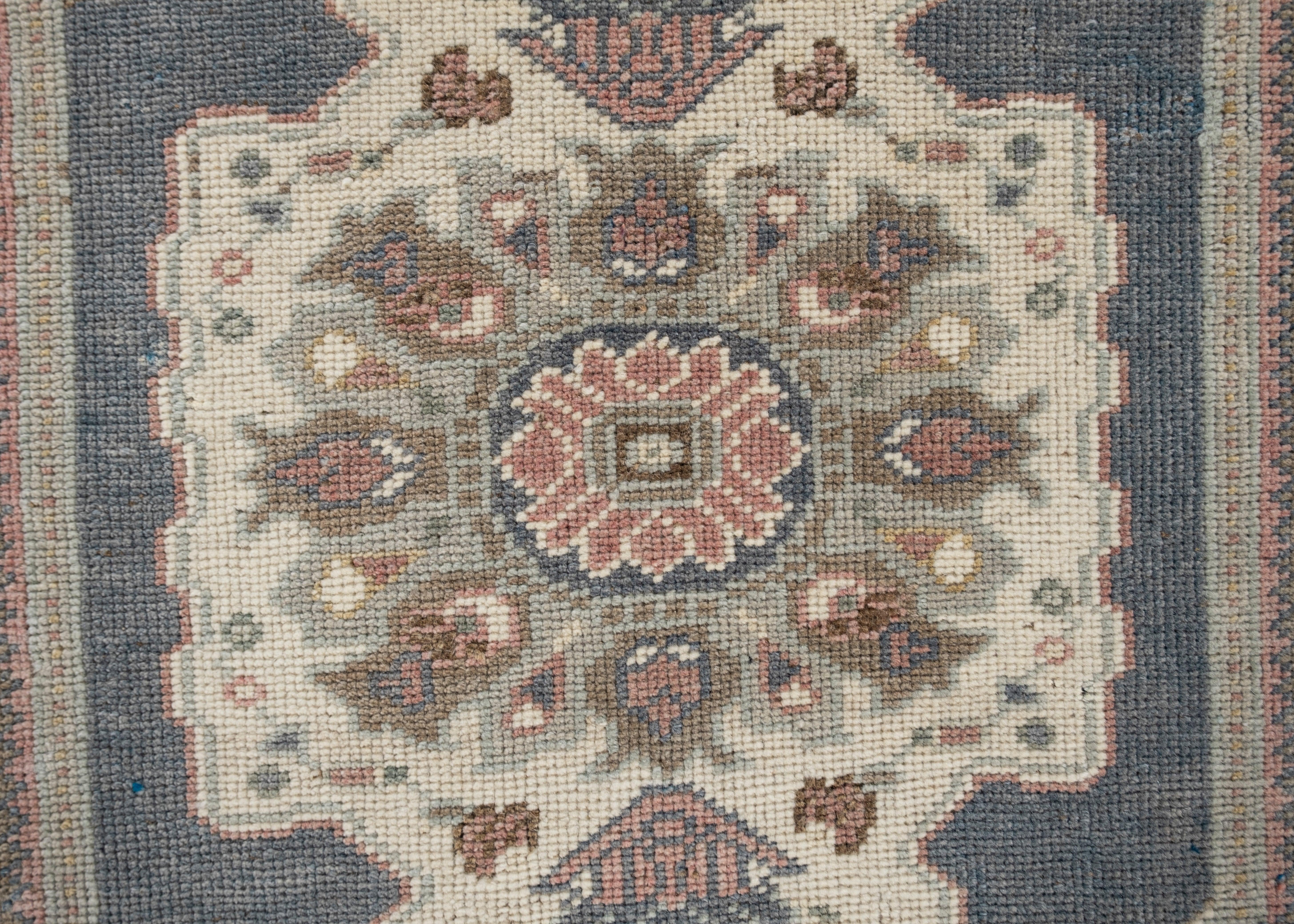 Oushak Teppich Orientalisch Handgeknüpft Türkisch Antik Look Oushak 9'4