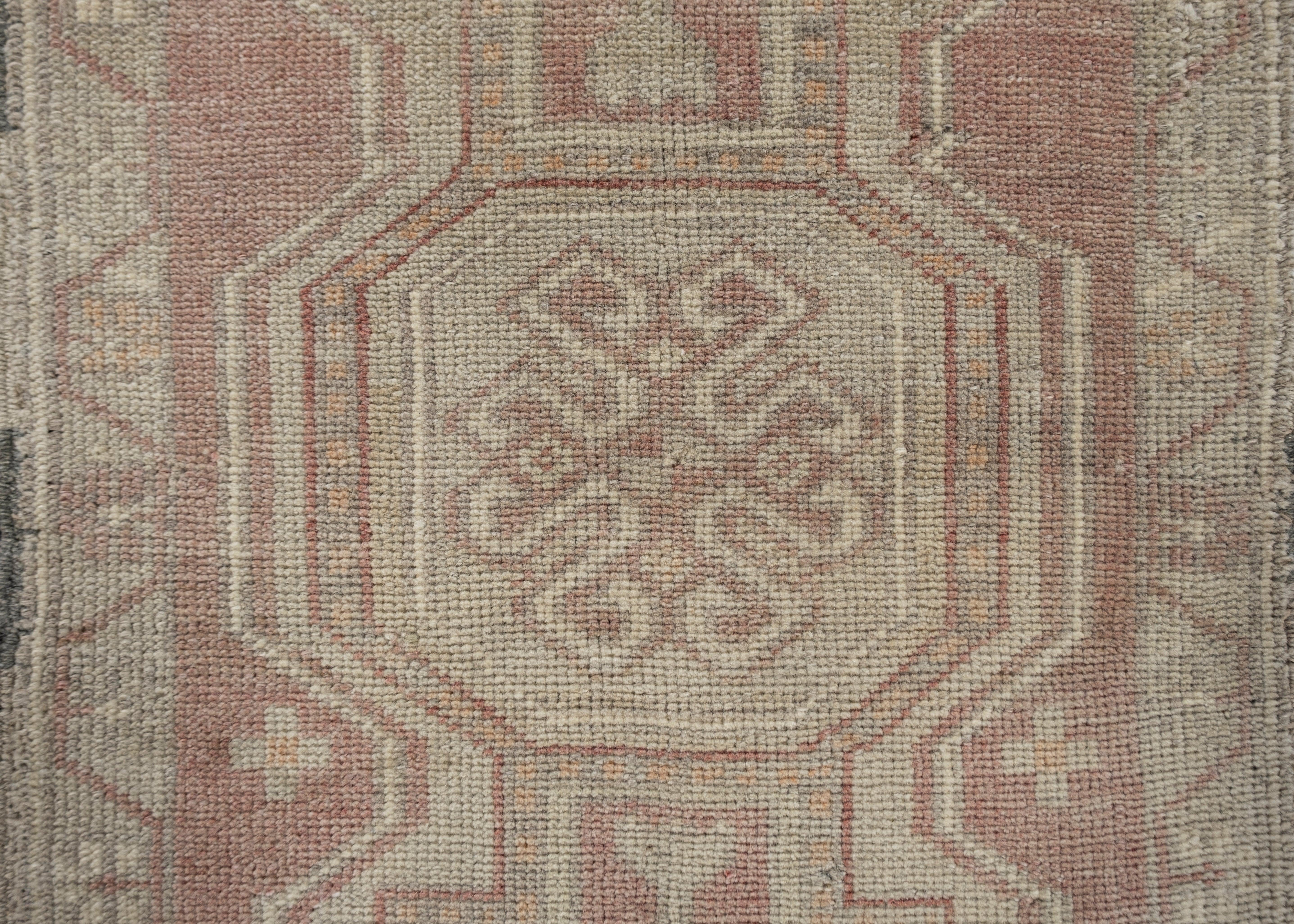 Oushak Rugs Orientale annodato a mano Turco Oushak 7'3