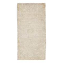 Orientalischer handgeknüpfter türkischer Vintage-Miniteppich 1'7" x 3'6" #8279