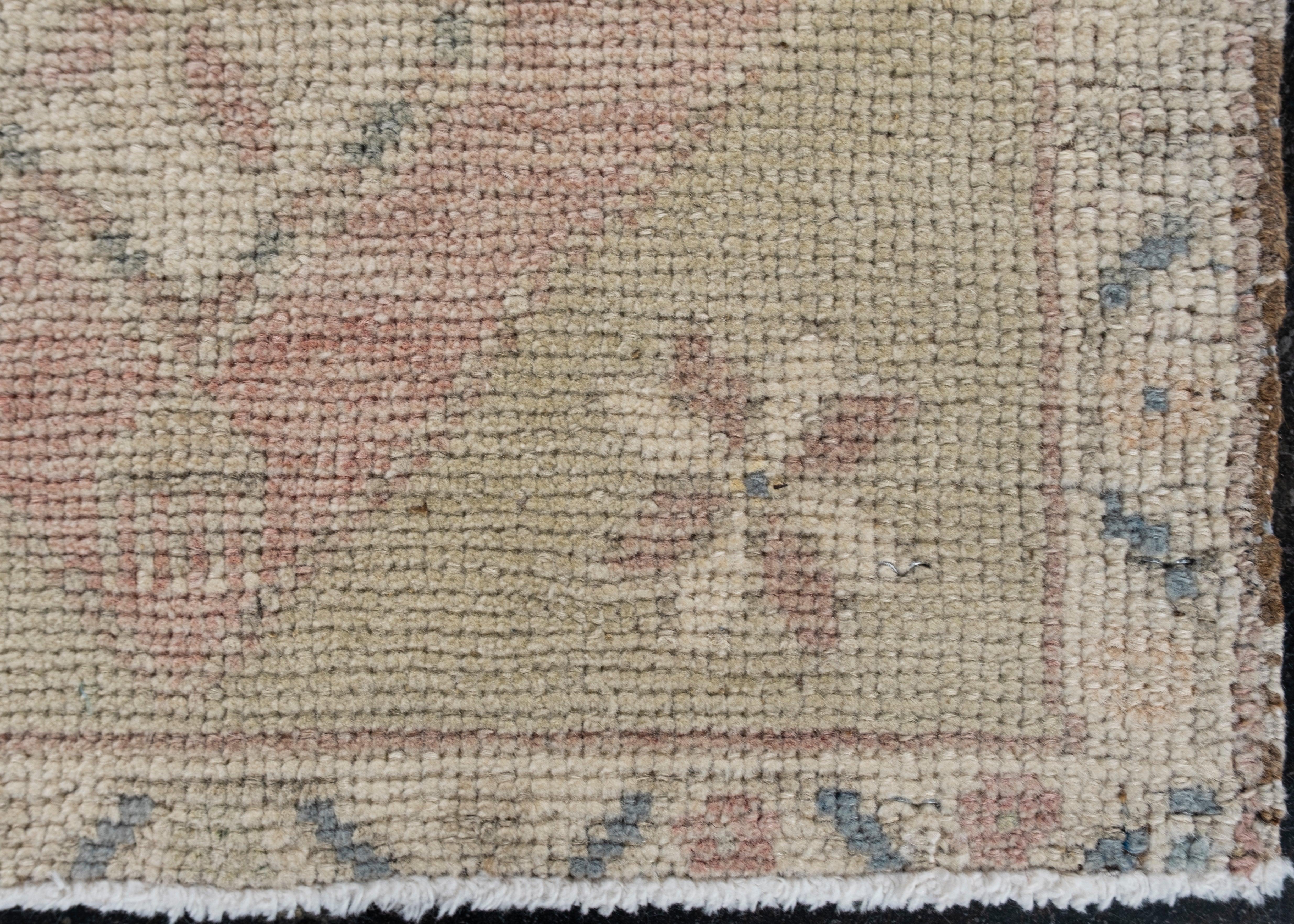 Oushak Rug Oriental Hand Knotted Turkish Oushak 2'10