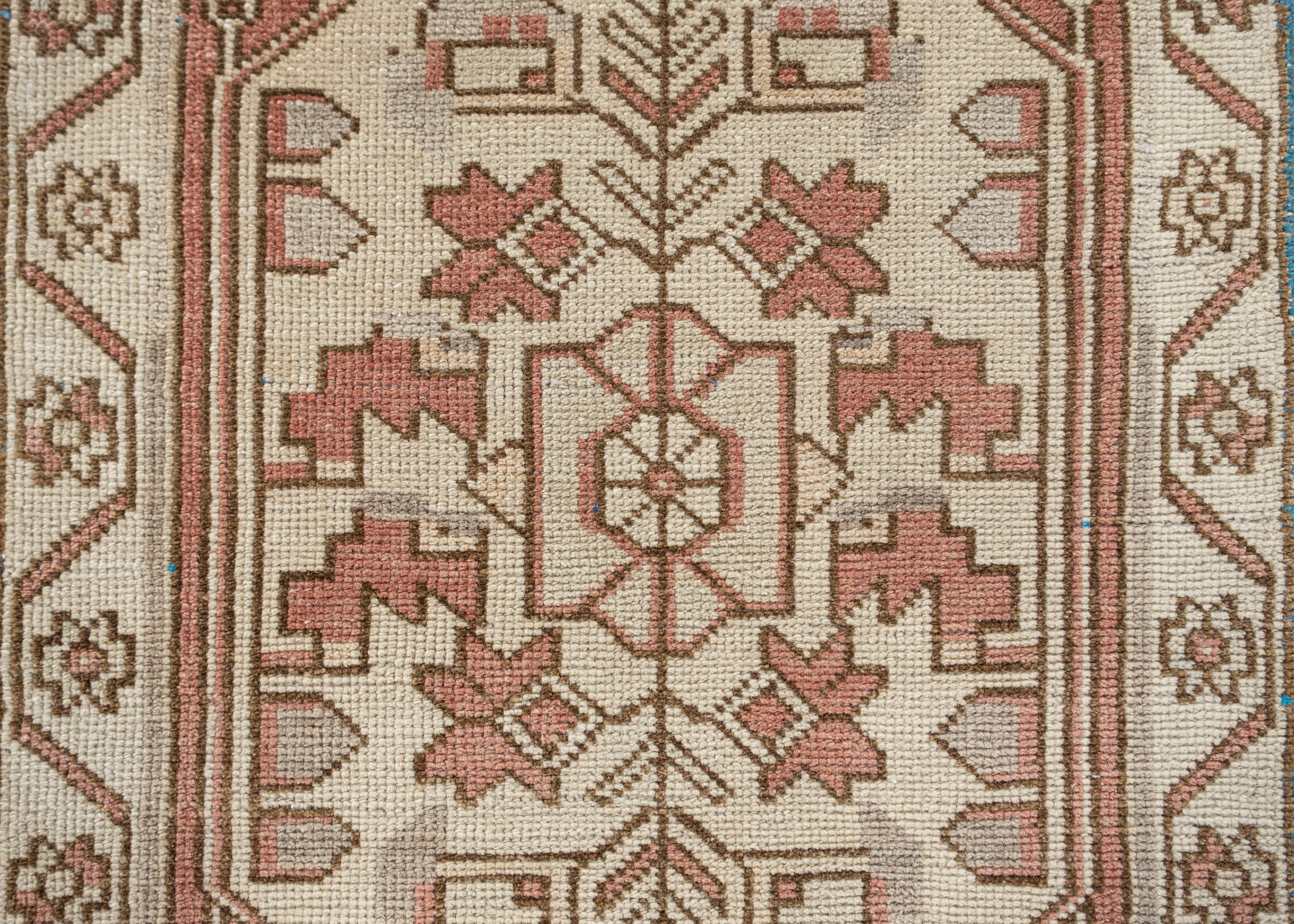 Orientalischer handgeknüpfter türkischer Vintage-Miniteppich 1'8