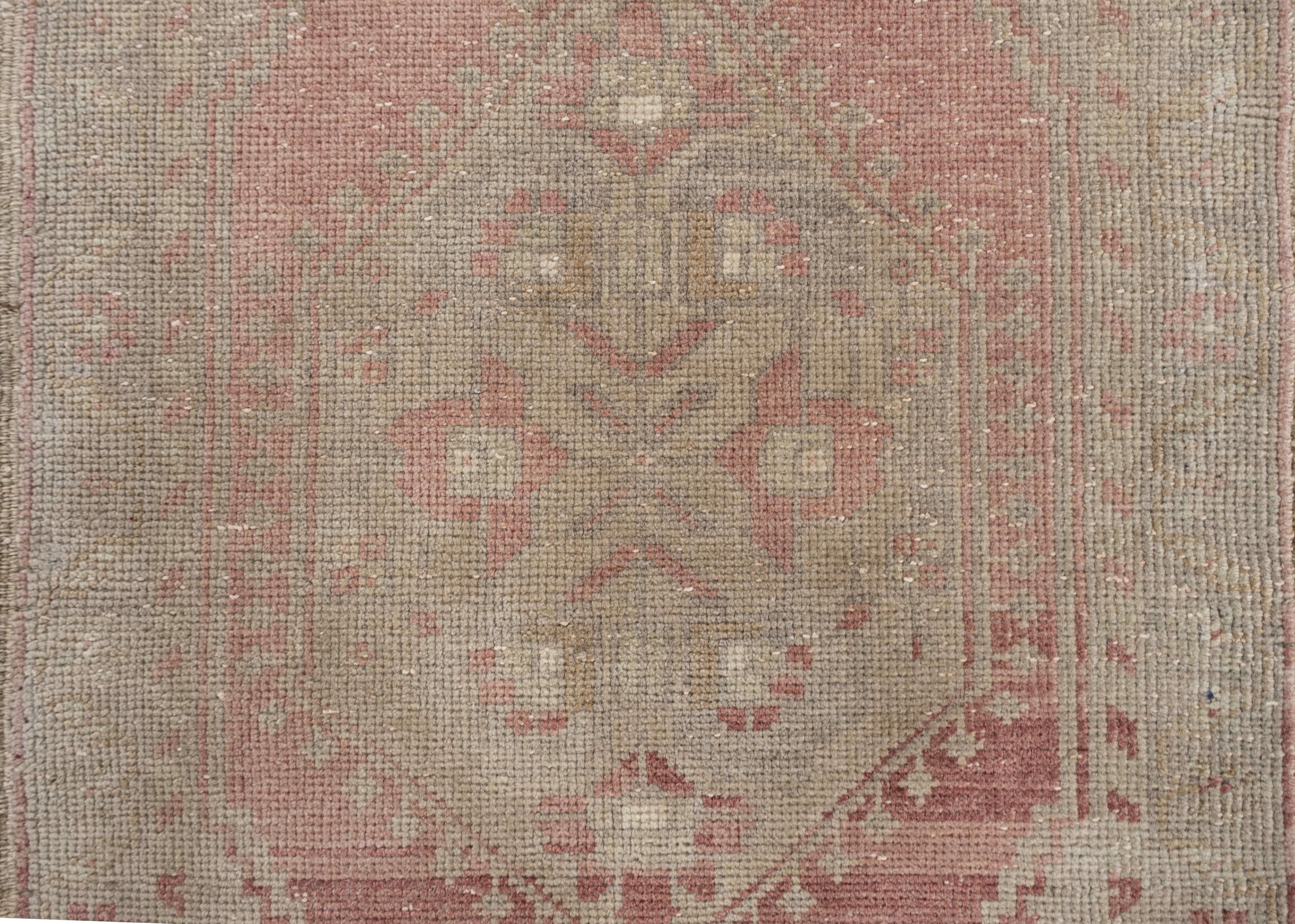Oushak Rug Oriental Hand Knotted Turkish Oushak 3'1