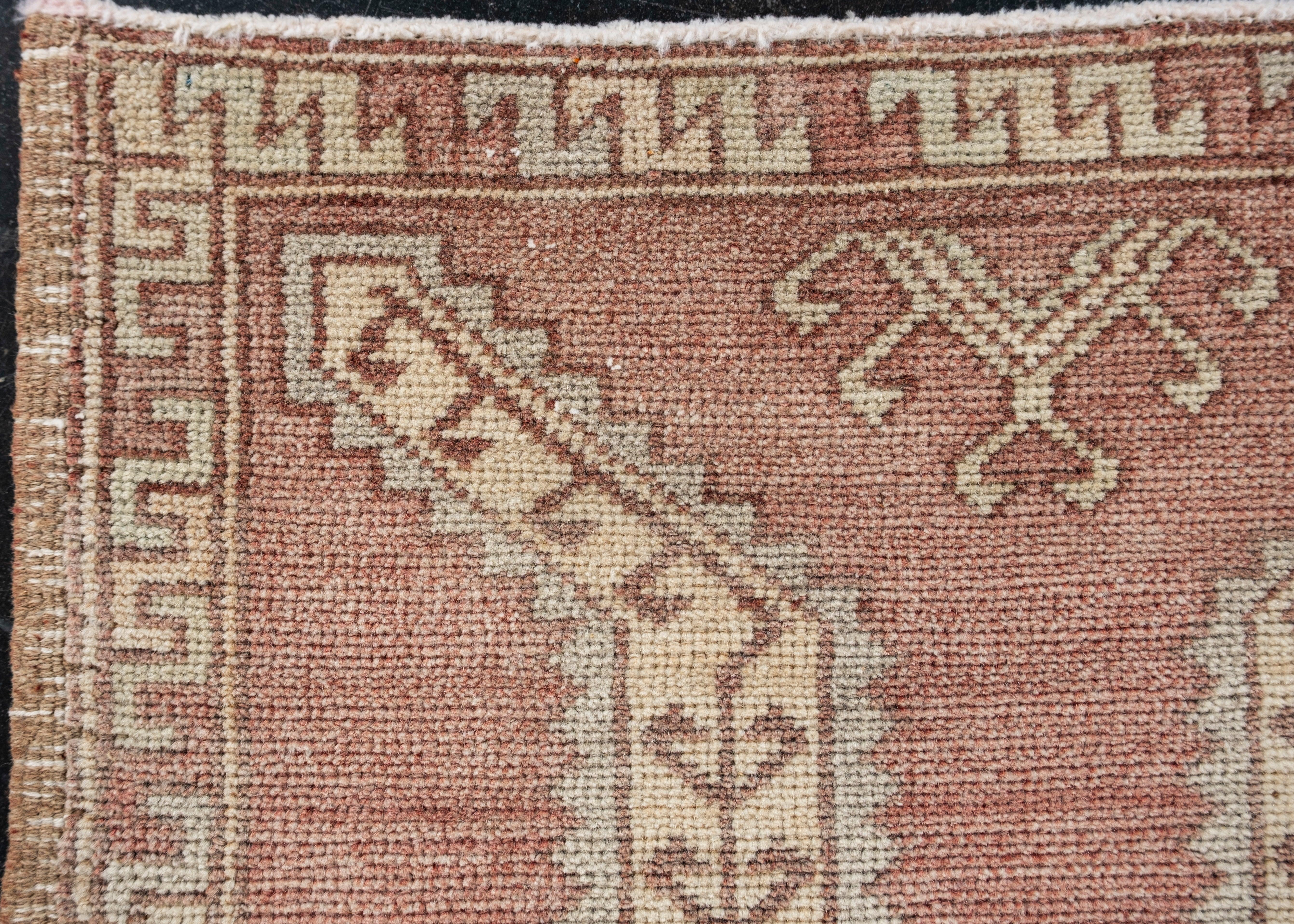 Orientalischer handgeknüpfter türkischer Vintage-Miniteppich 1'8