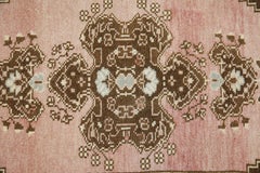 Orientalischer handgeknüpfter türkischer Vintage-Miniteppich 1'8" x 3'1" #9112