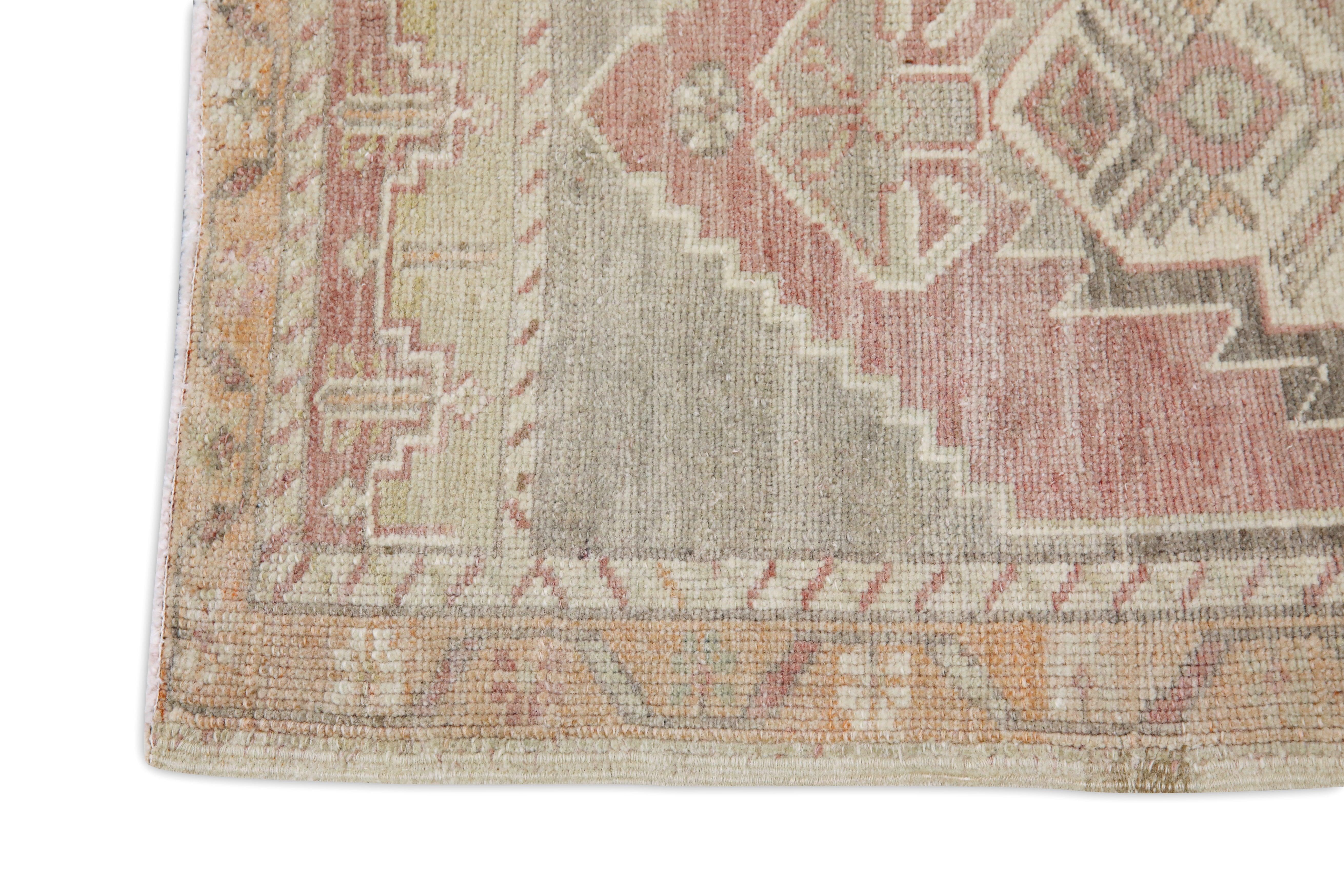 Hand-Knotted Oriental Hand Knotted Vintage Turkish Mini Rug 1'8