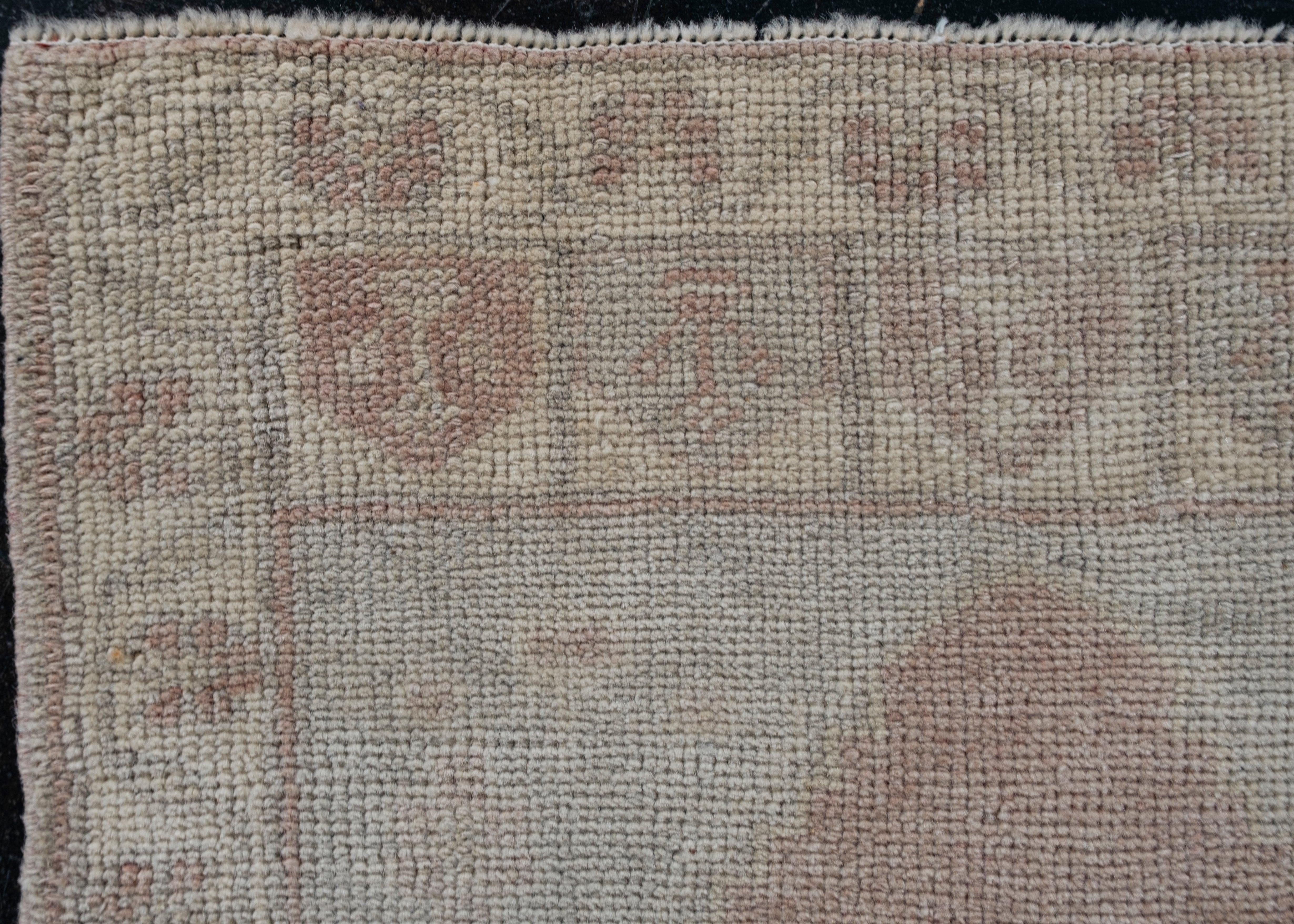 Noué à la main Mini tapis turc vintage noué à la main 1'8