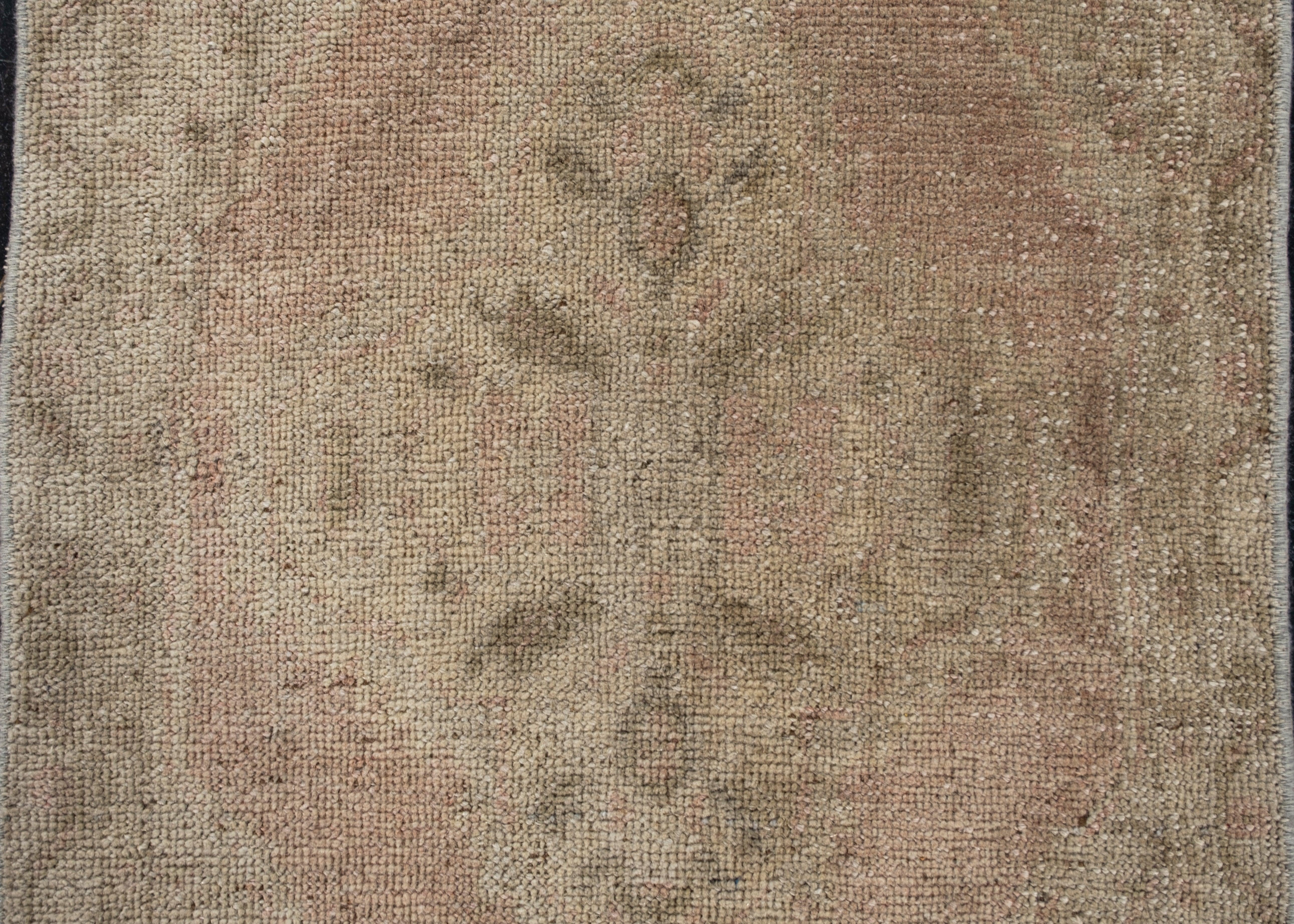 Alfombra Oushak Oriental Anudada a Mano Turca Oushak 10'6