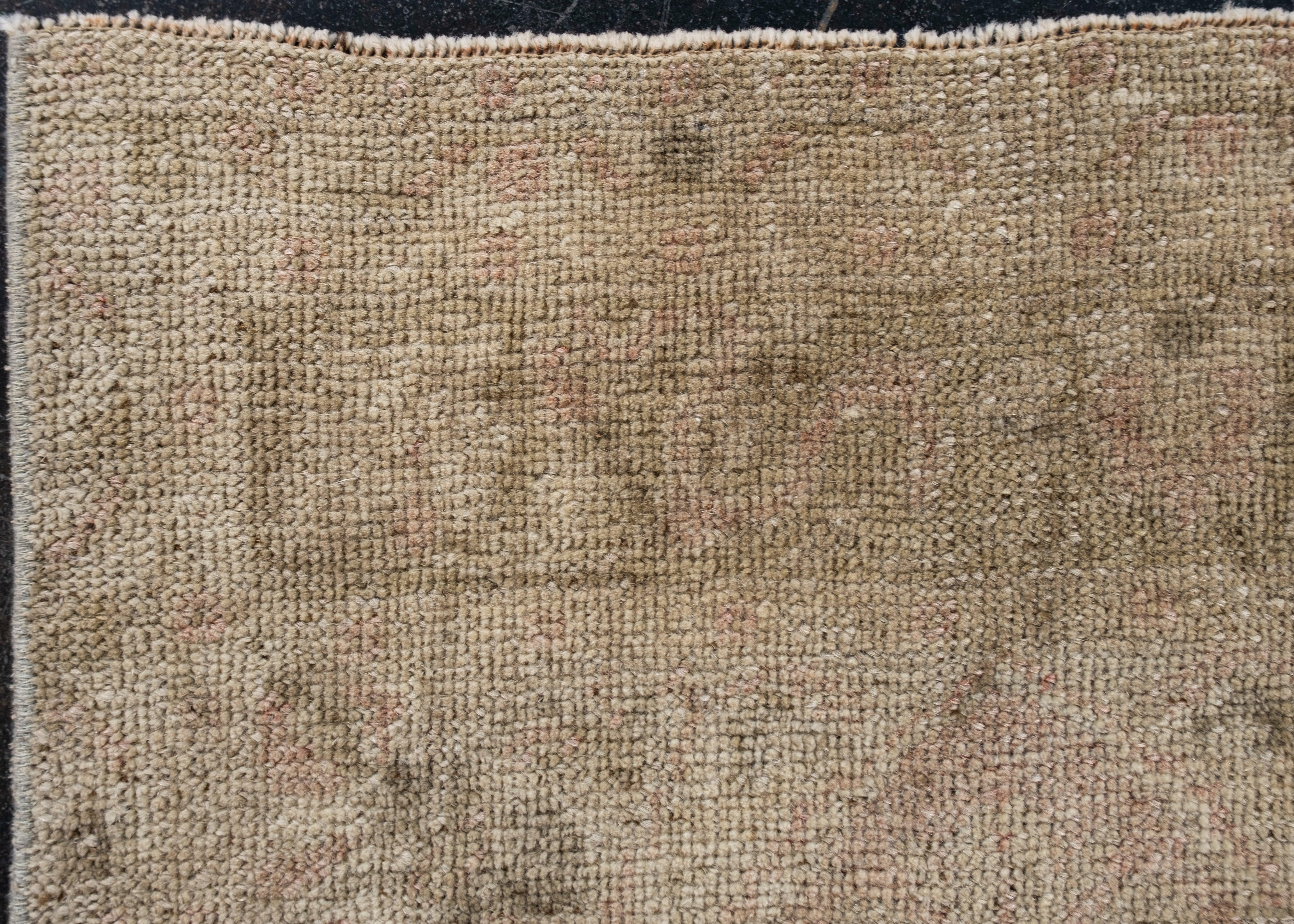 Mini Alfombra Turca Vintage Oriental Anudada a Mano 1'8