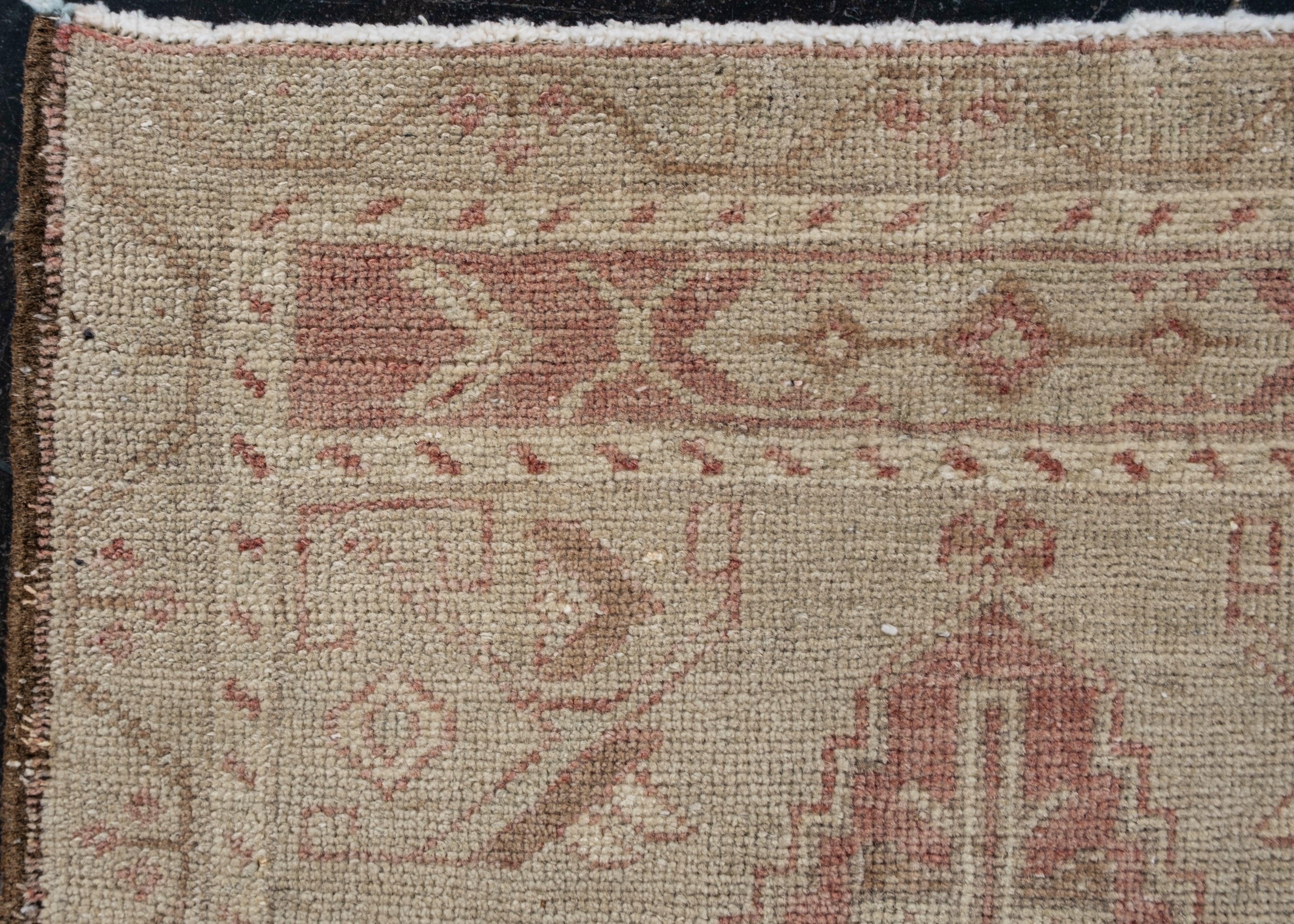 Noué à la main Mini tapis turc vintage noué à la main 1'8