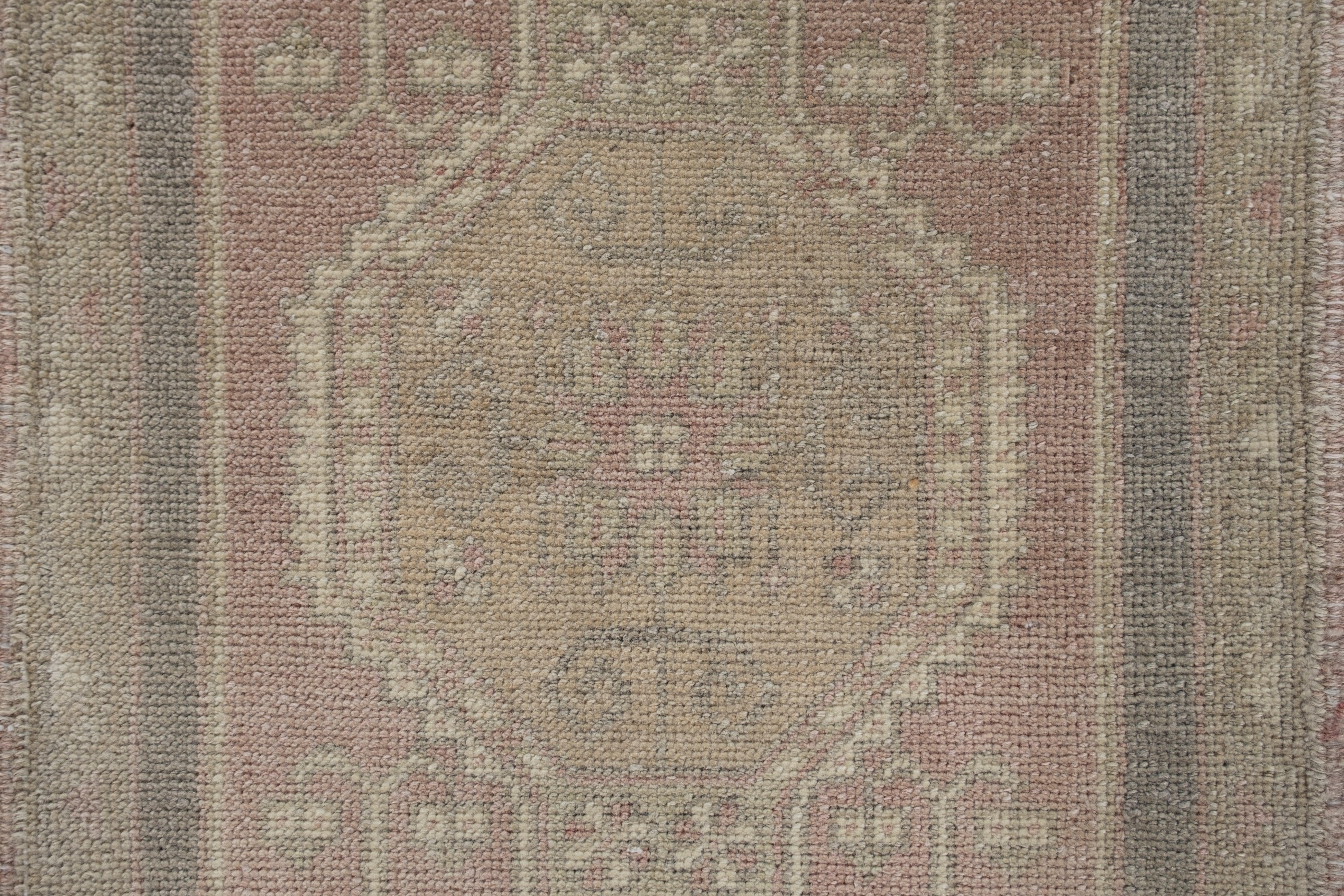 Oushak Rug Oriental Hand Knotted Turkish Oushak 2'11