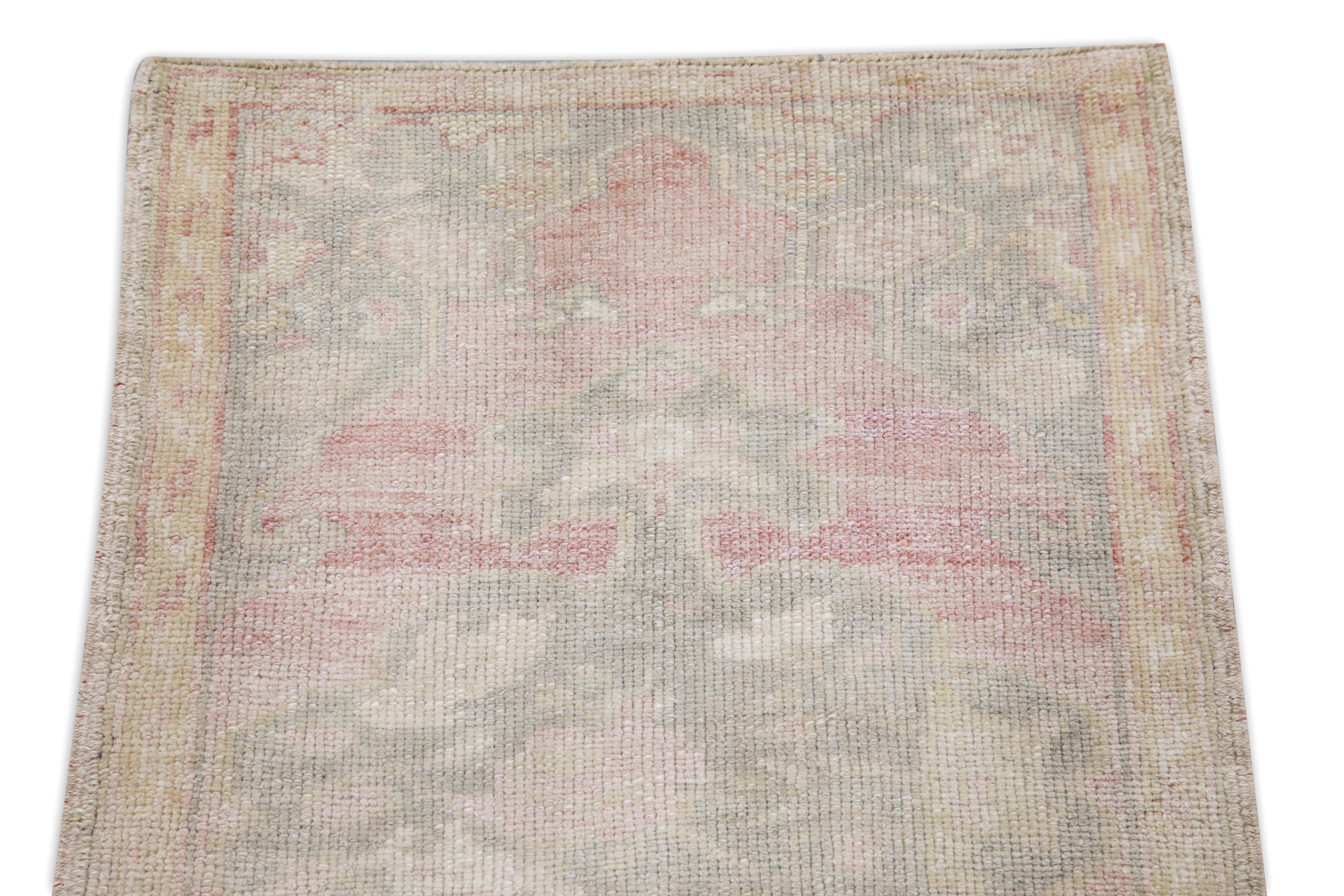 Orientalischer handgeknüpfter türkischer Vintage-Miniteppich 1'9