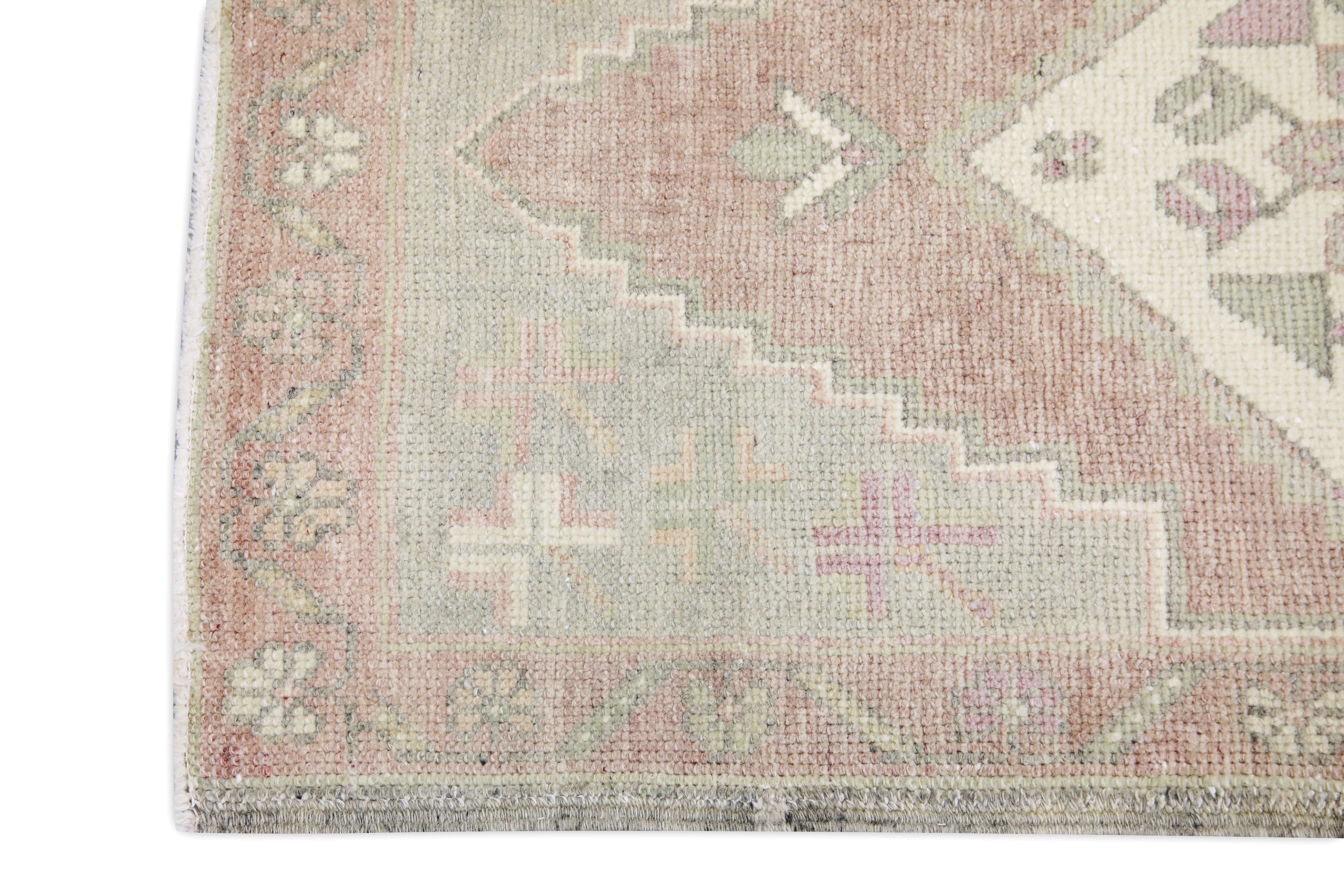 Hand-Knotted Oriental Hand Knotted Vintage Turkish Mini Rug 1'9