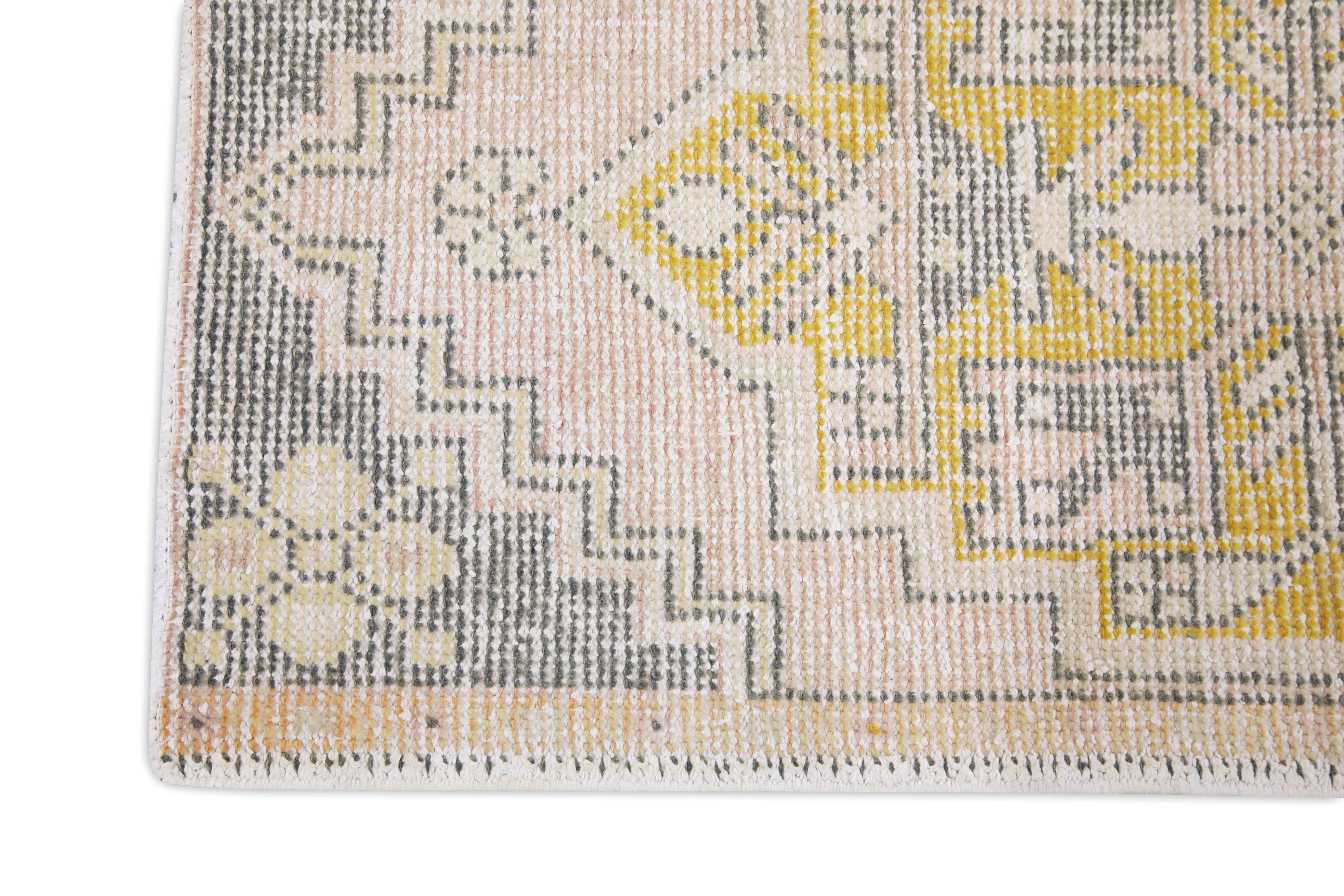 Turco Oriental Hand Knots Rugs Vintage Turkish Mini Rug 1'9