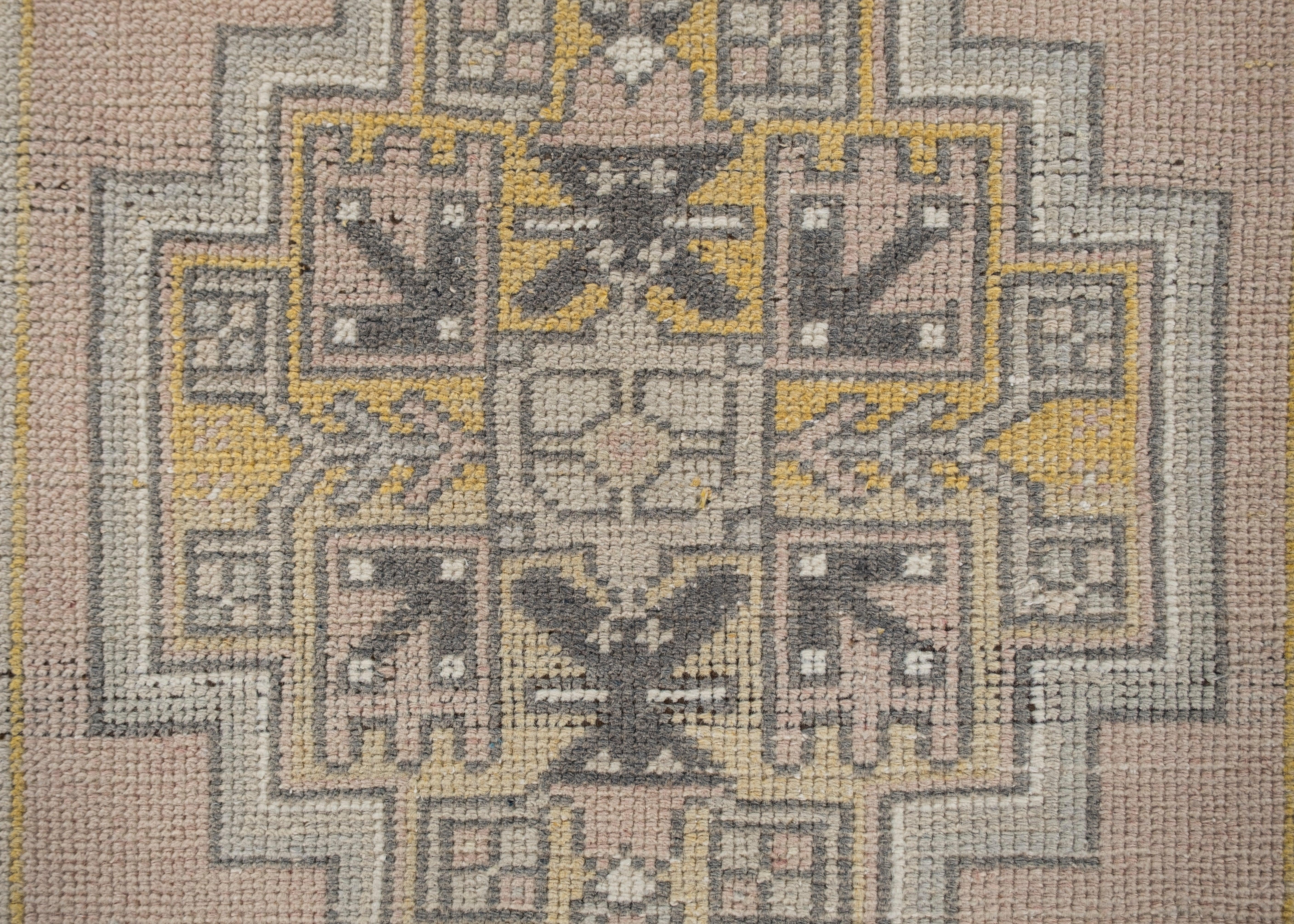 Alfombra Oushak Oriental Anudada a Mano Turca Oushak 9'5