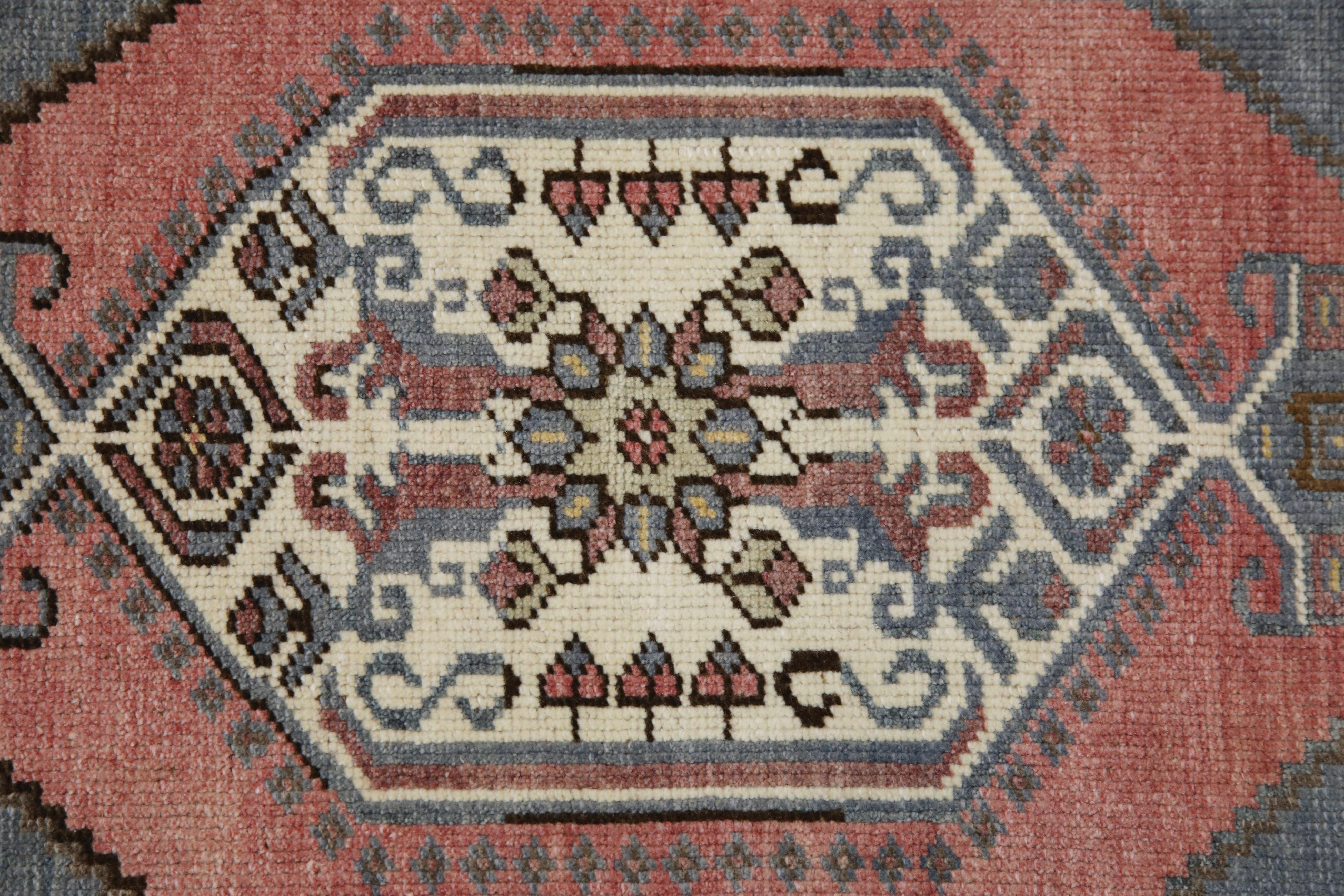 Oriental Hand Knotted Vintage Turkish Mini Rug 1'9