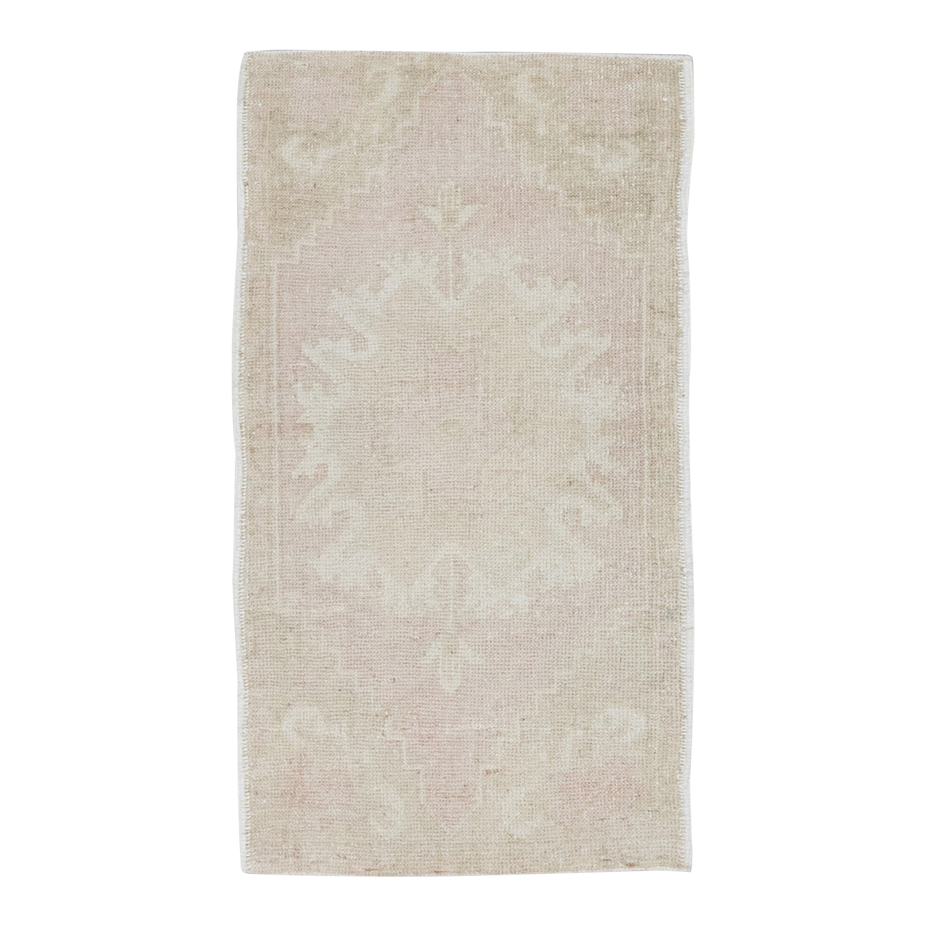 Orientalischer handgeknüpfter türkischer Vintage-Miniteppich 1'9" x 3'4" #9043