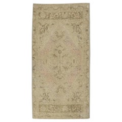 Orientalischer handgeknüpfter türkischer Vintage-Miniteppich 1'9" x 3'6" #8989